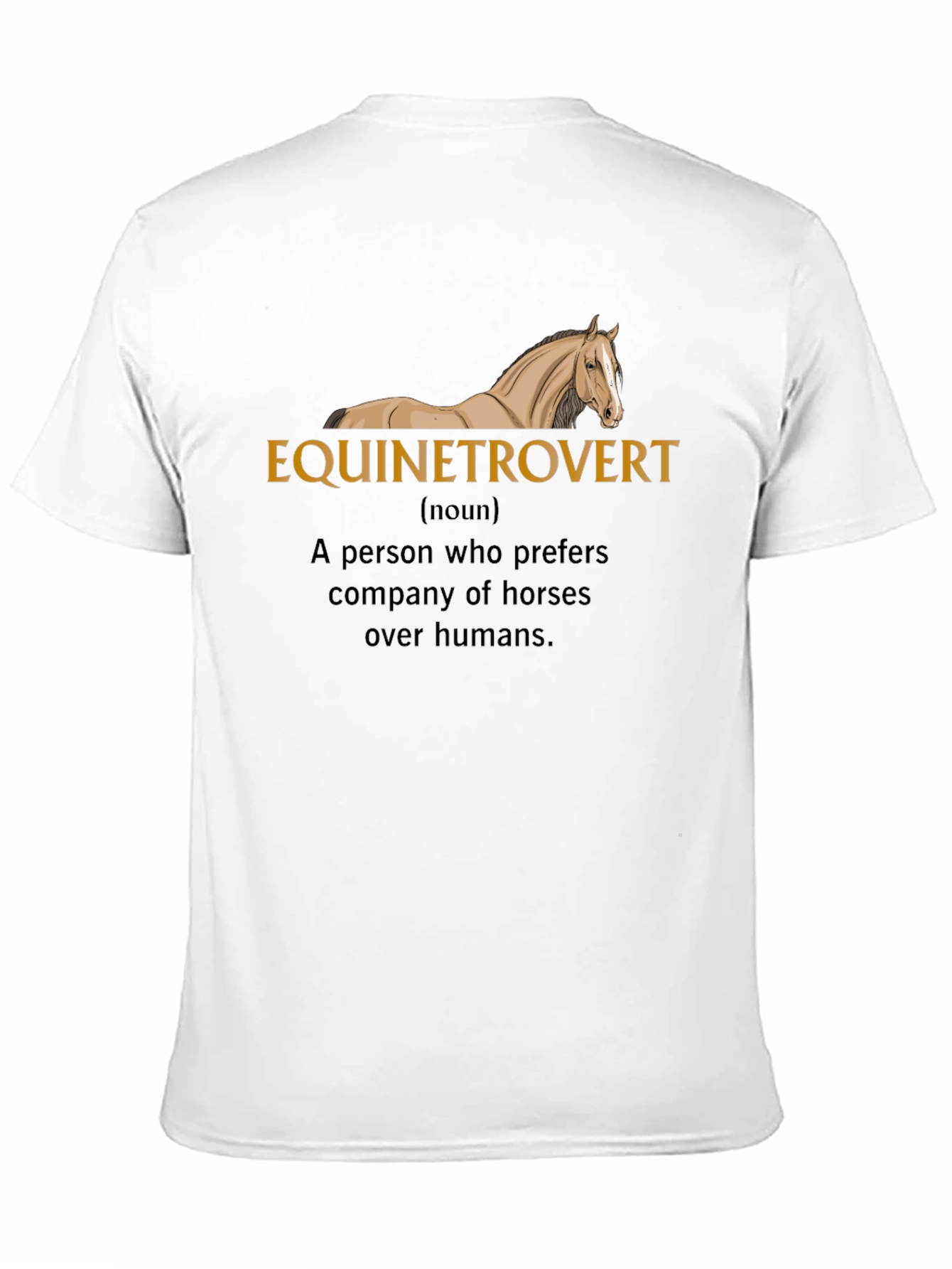 Black Equinetrovert Horse Lover Black T-Shirt view 11