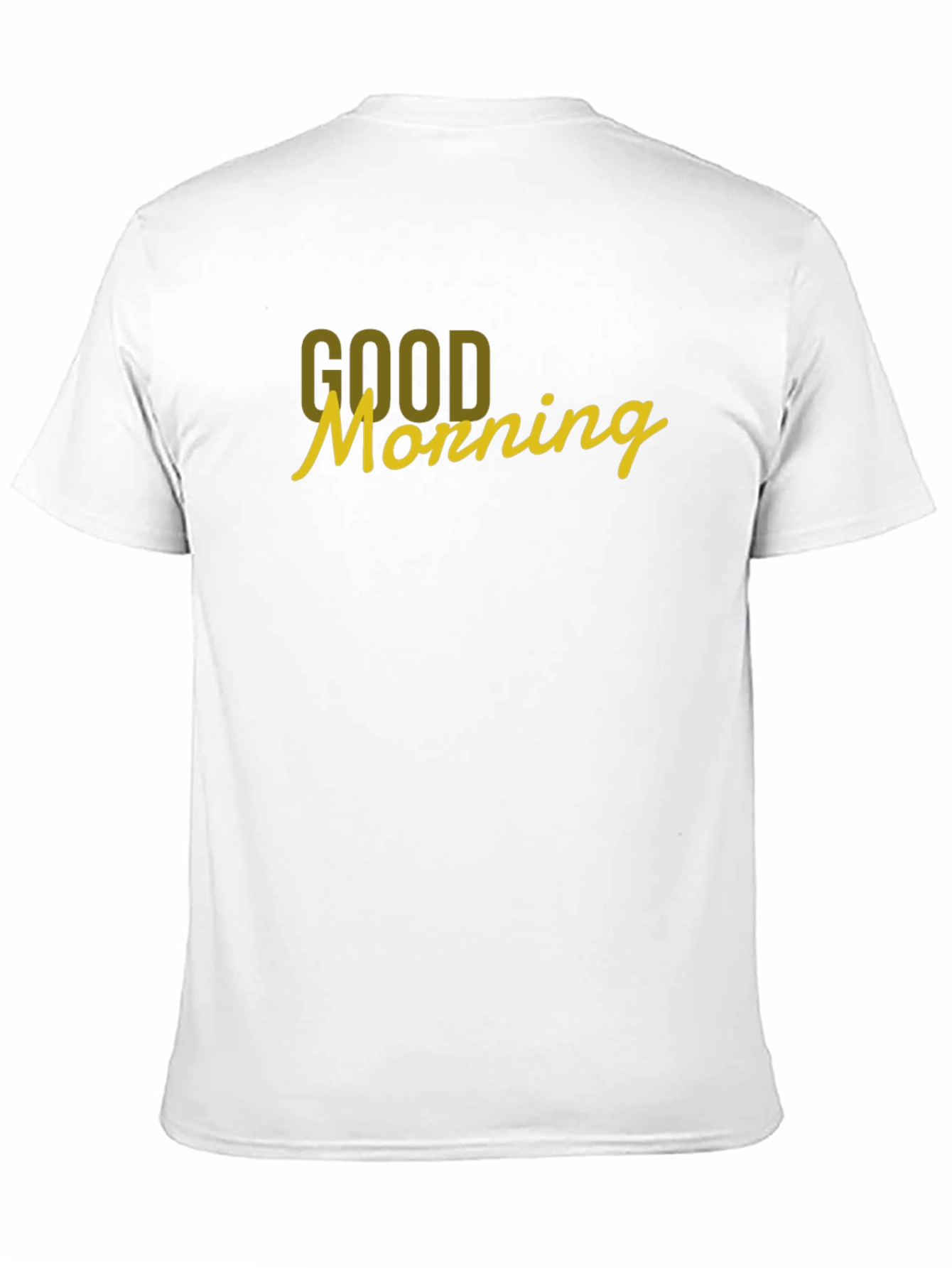 Black Good Morning Graphic Tee - Black Cotton T-Shirt view 11
