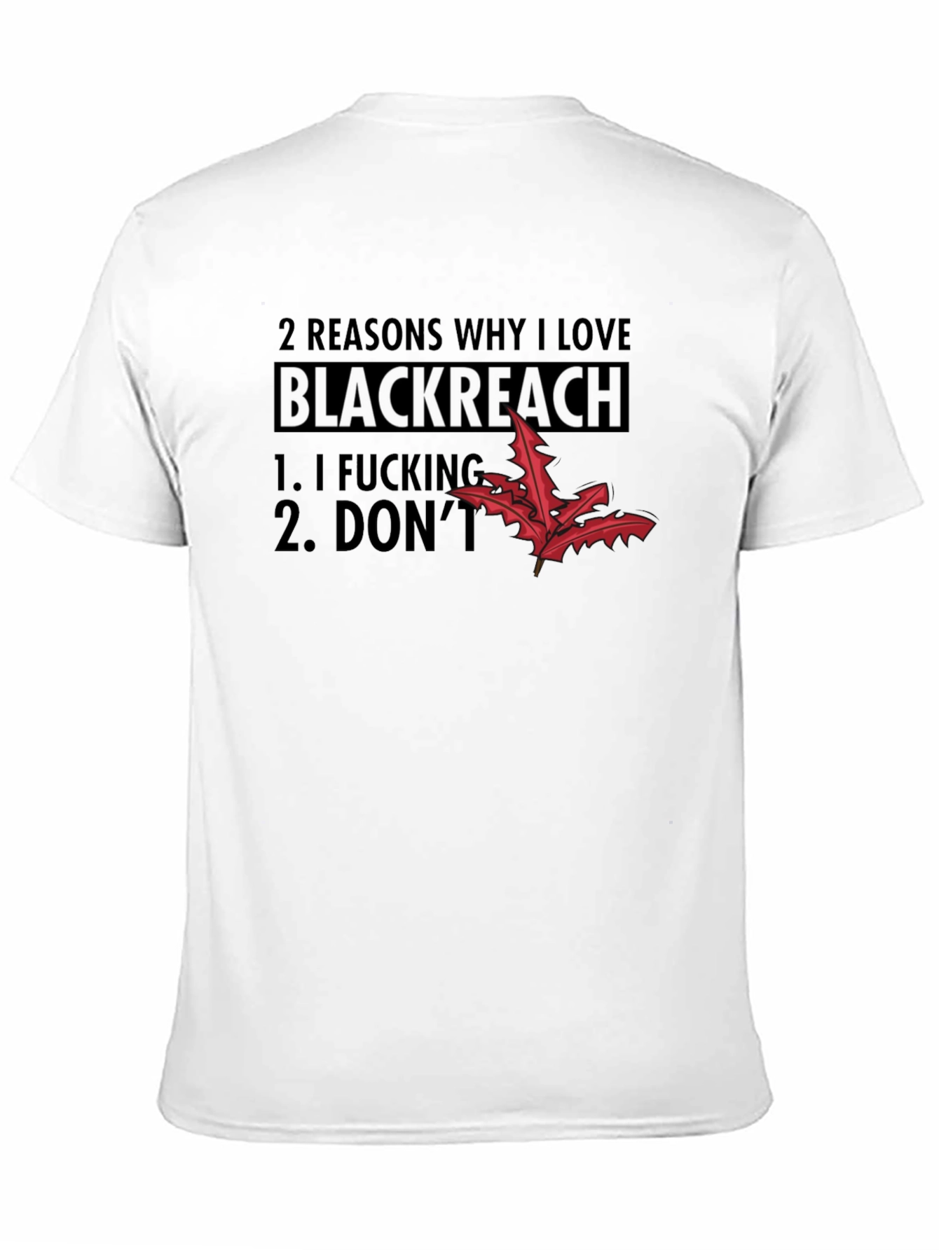 Black Blackreach Funny Graphic T-Shirt view 11