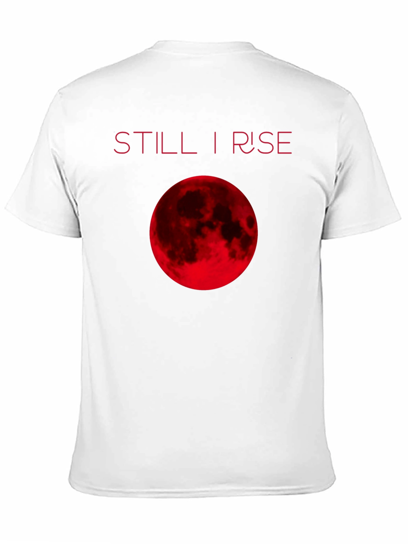 Black Still I Rise Red Moon Graphic T-Shirt view 11