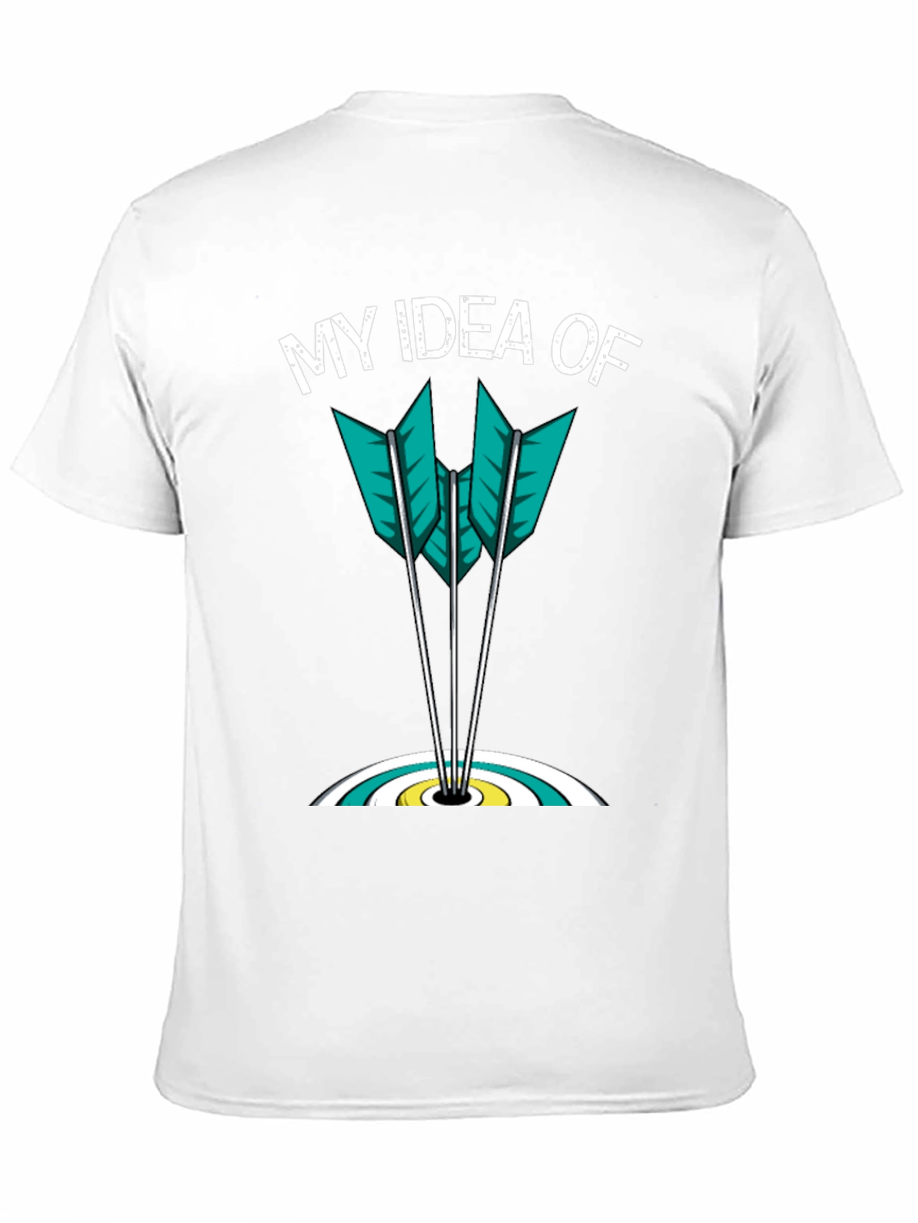 Black My Idea Of Archery Arrows Target Graphic T-Shirt view 11