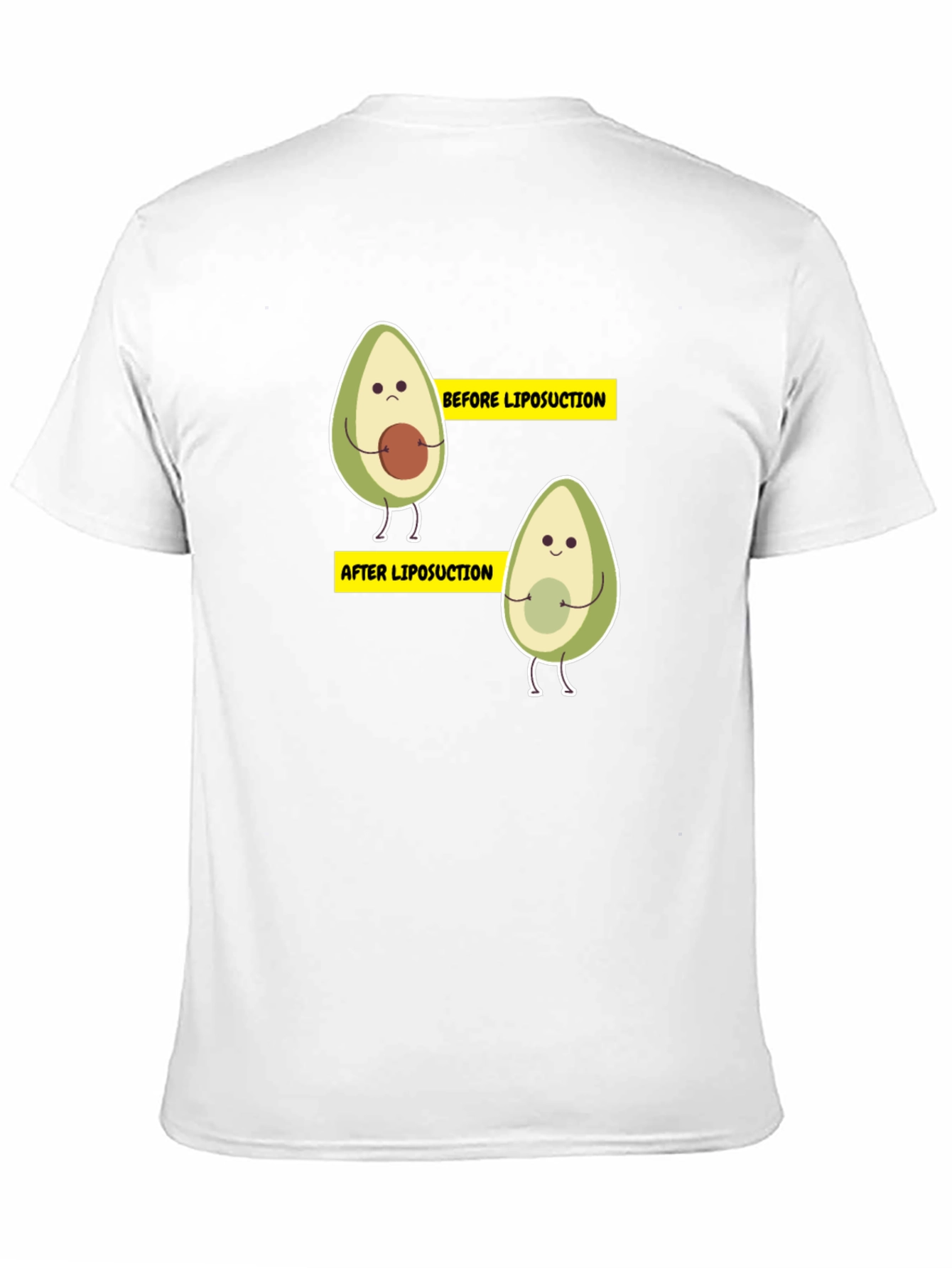 Black Avocado Liposuction Funny Black T-Shirt view 11