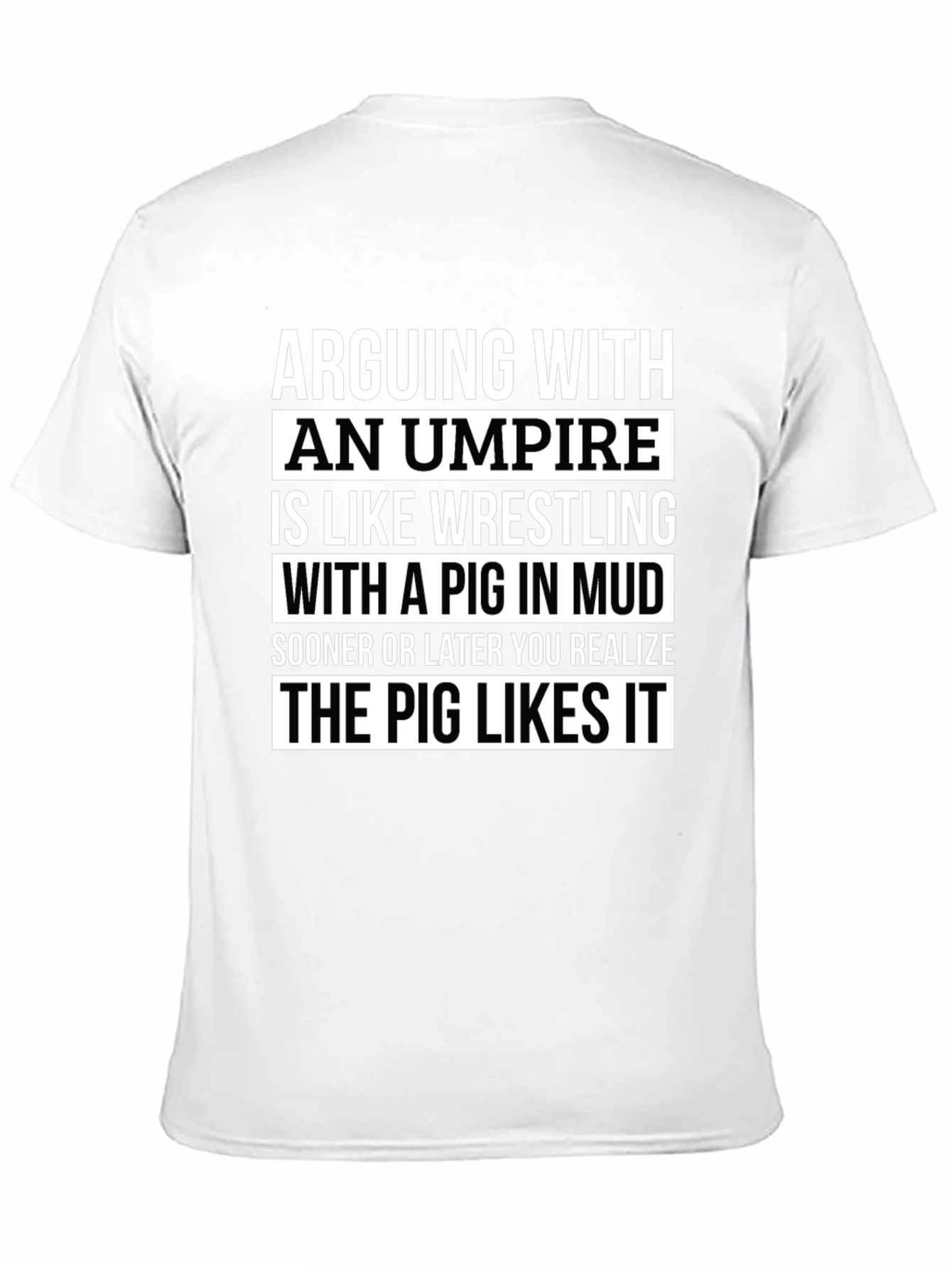 Black Arguing with Umpire Funny T-Shirt view 11