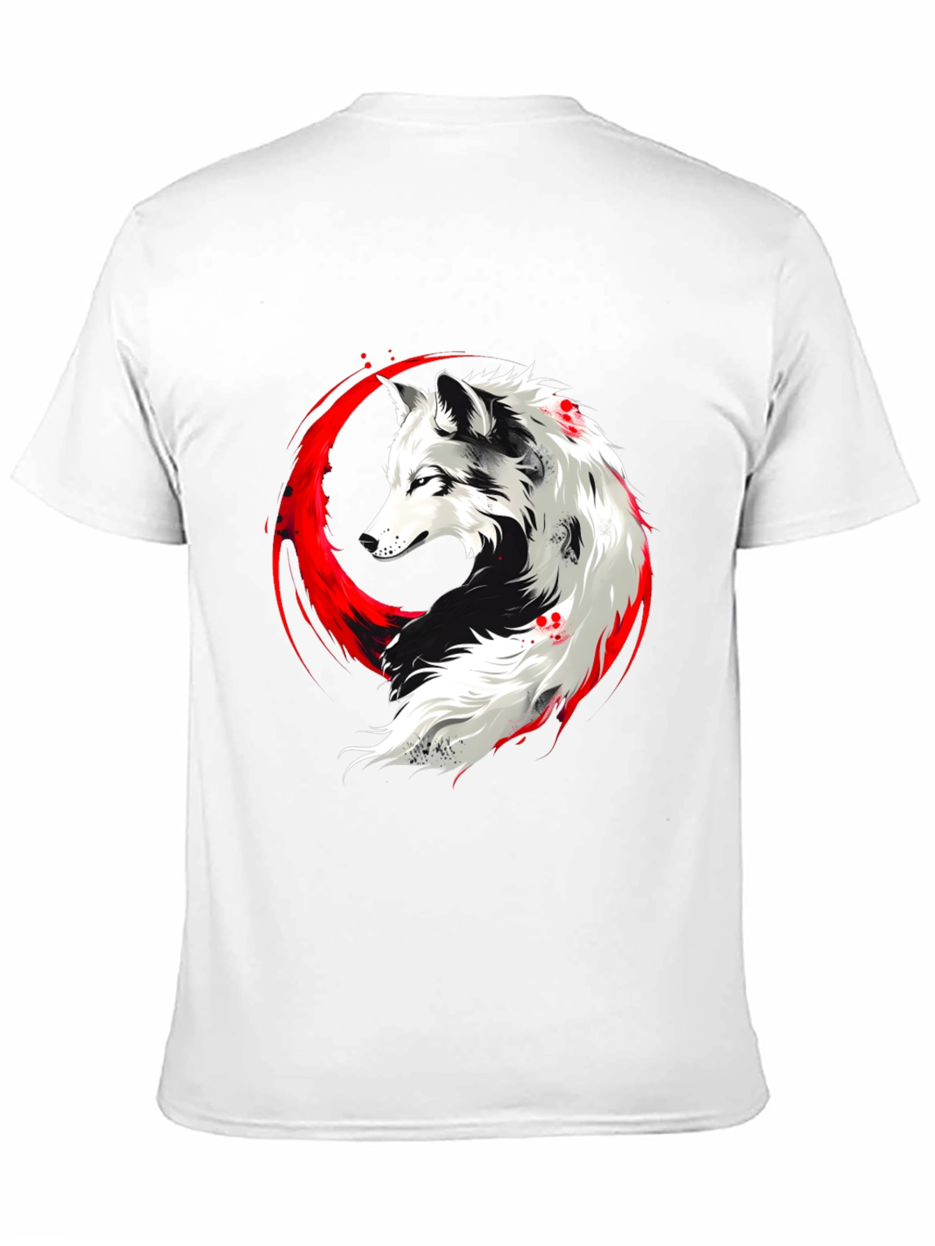 Black Wolf Graphic T-Shirt - Black view 11