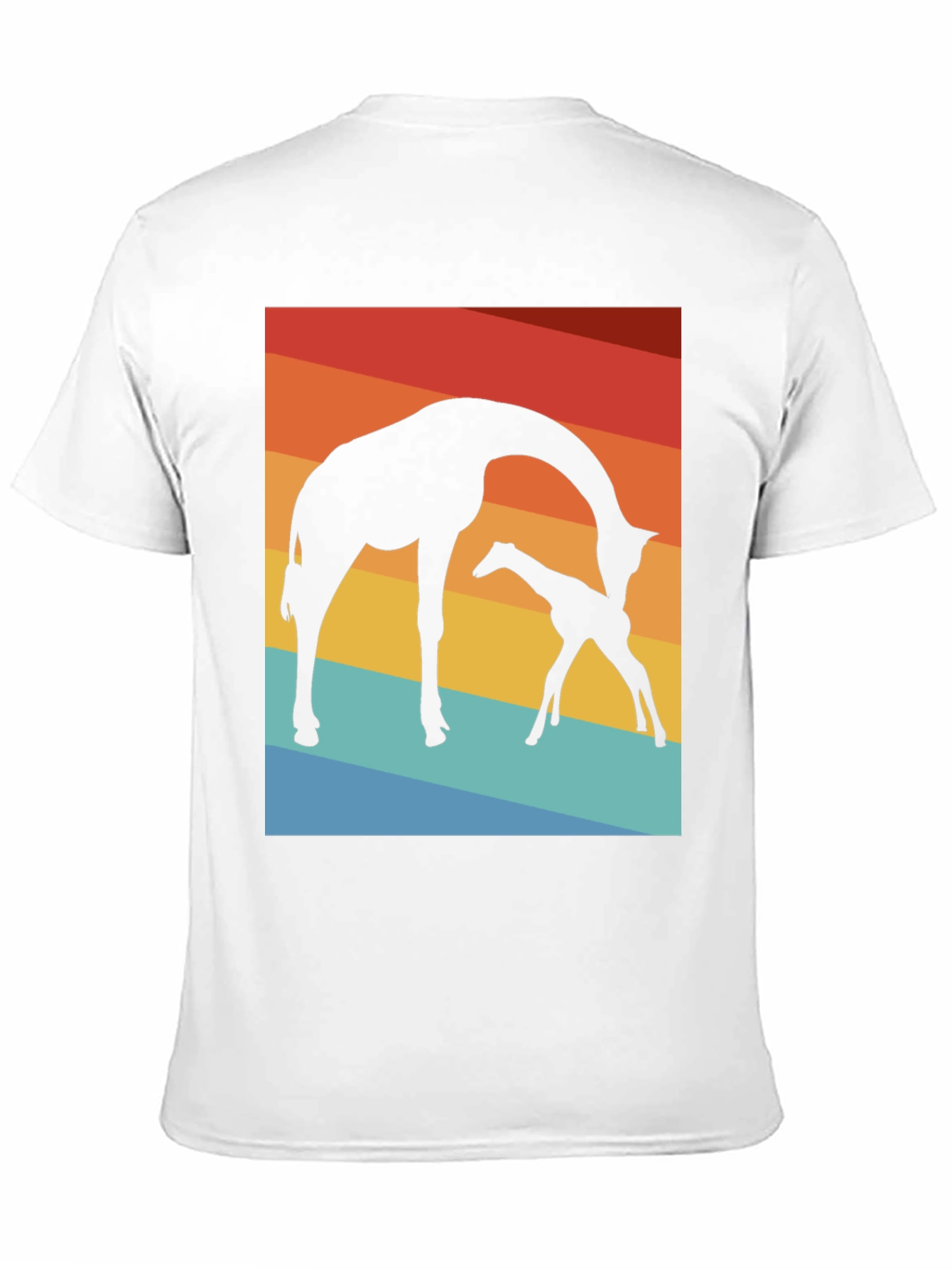 Black Giraffe Silhouette T-Shirt - Sunset Graphic Tee view 11