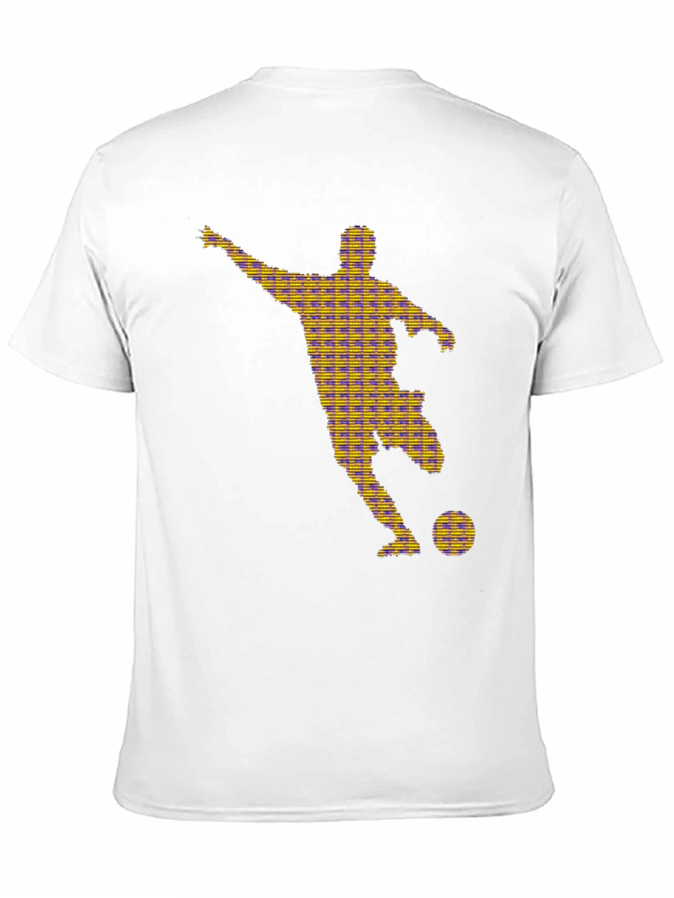 Black Striking Soccer Silhouette Graphic Tee - Black view 11