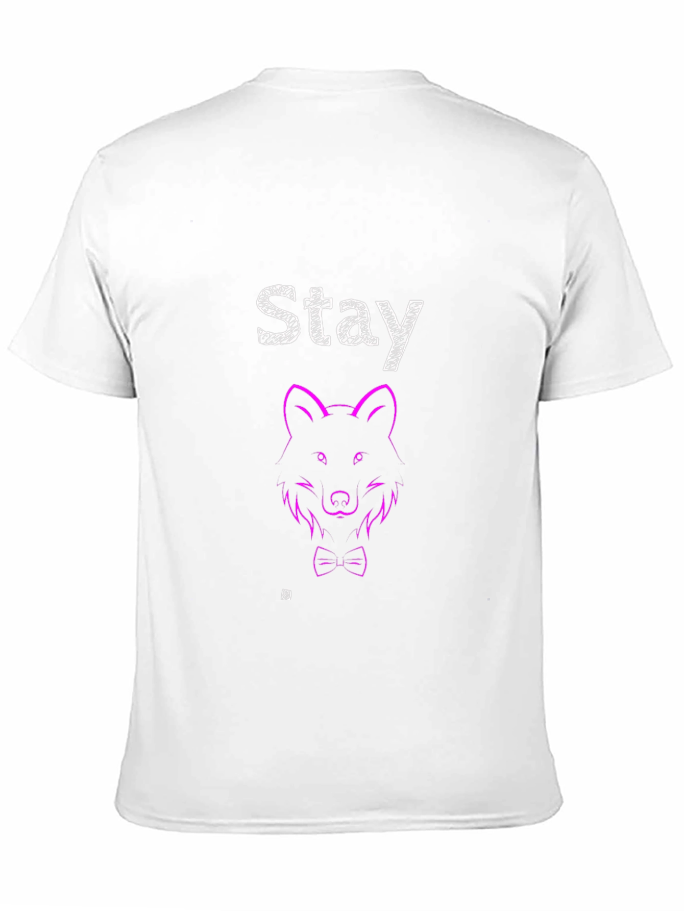 Black Stay Wolf Graphic T-Shirt - Modern Design view 11