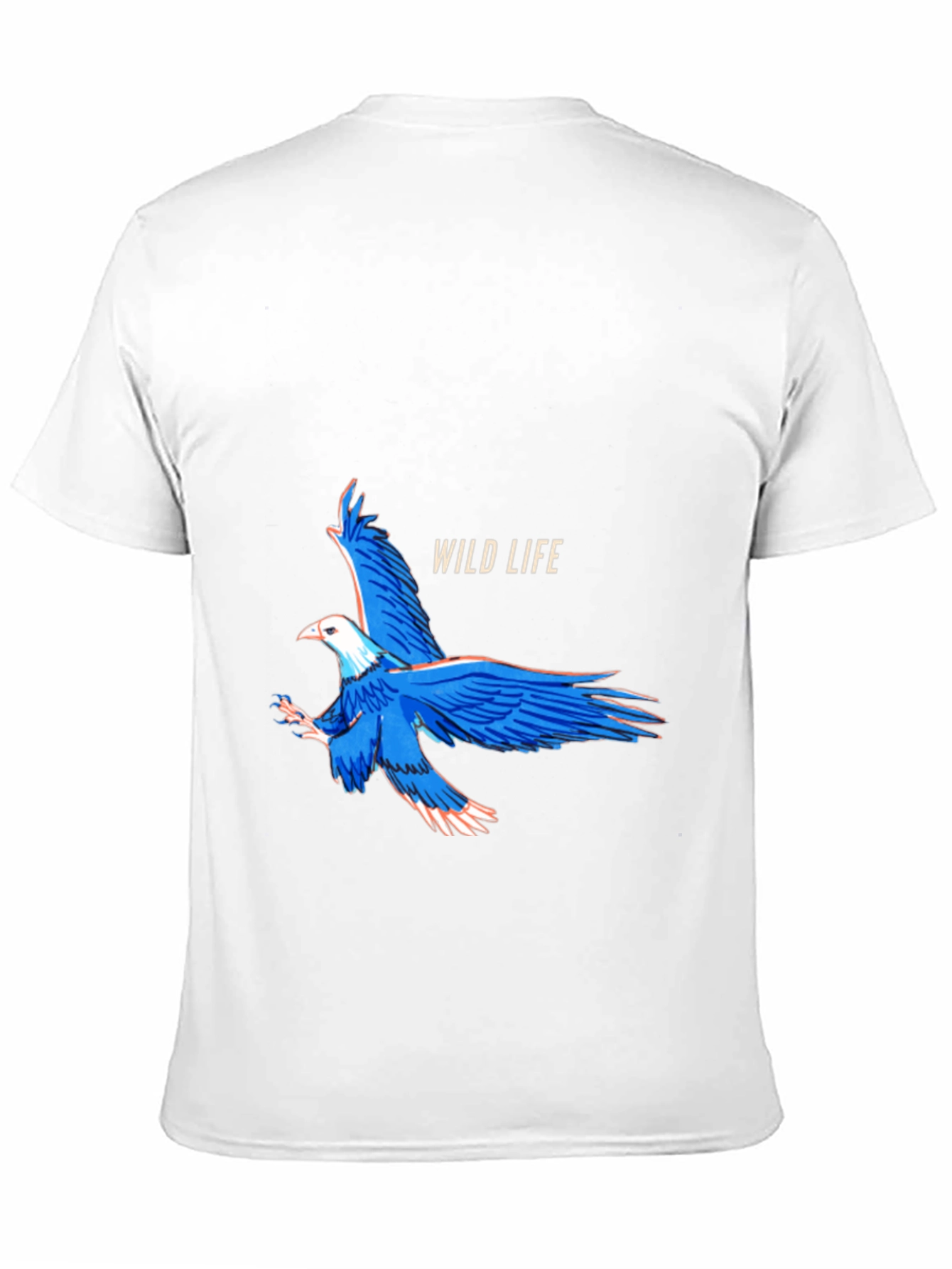 Black Wildlife Eagle Graphic Black T-Shirt view 11