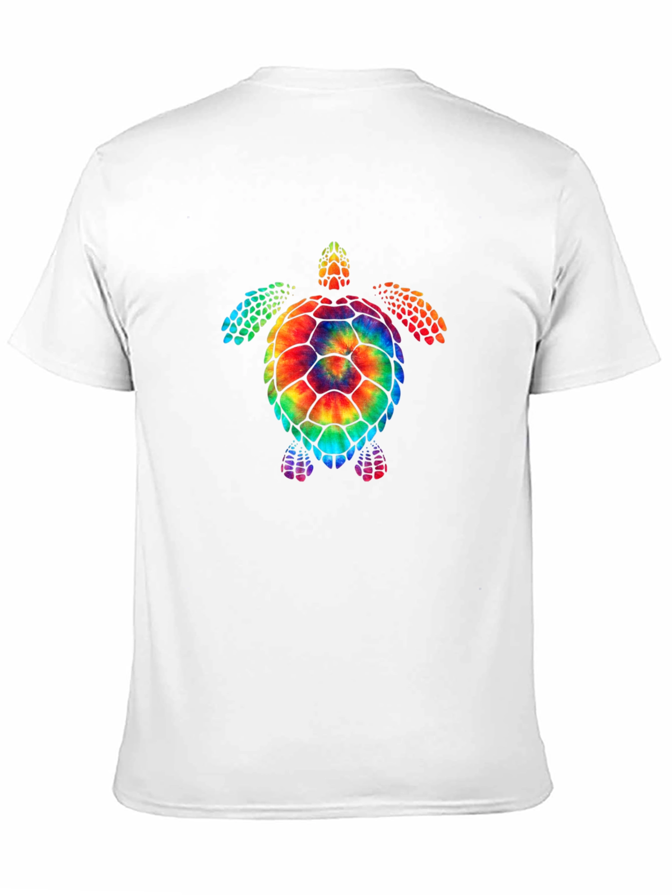 Black Tie Dye Turtle Graphic Tee - Soft Cotton Blend view 11