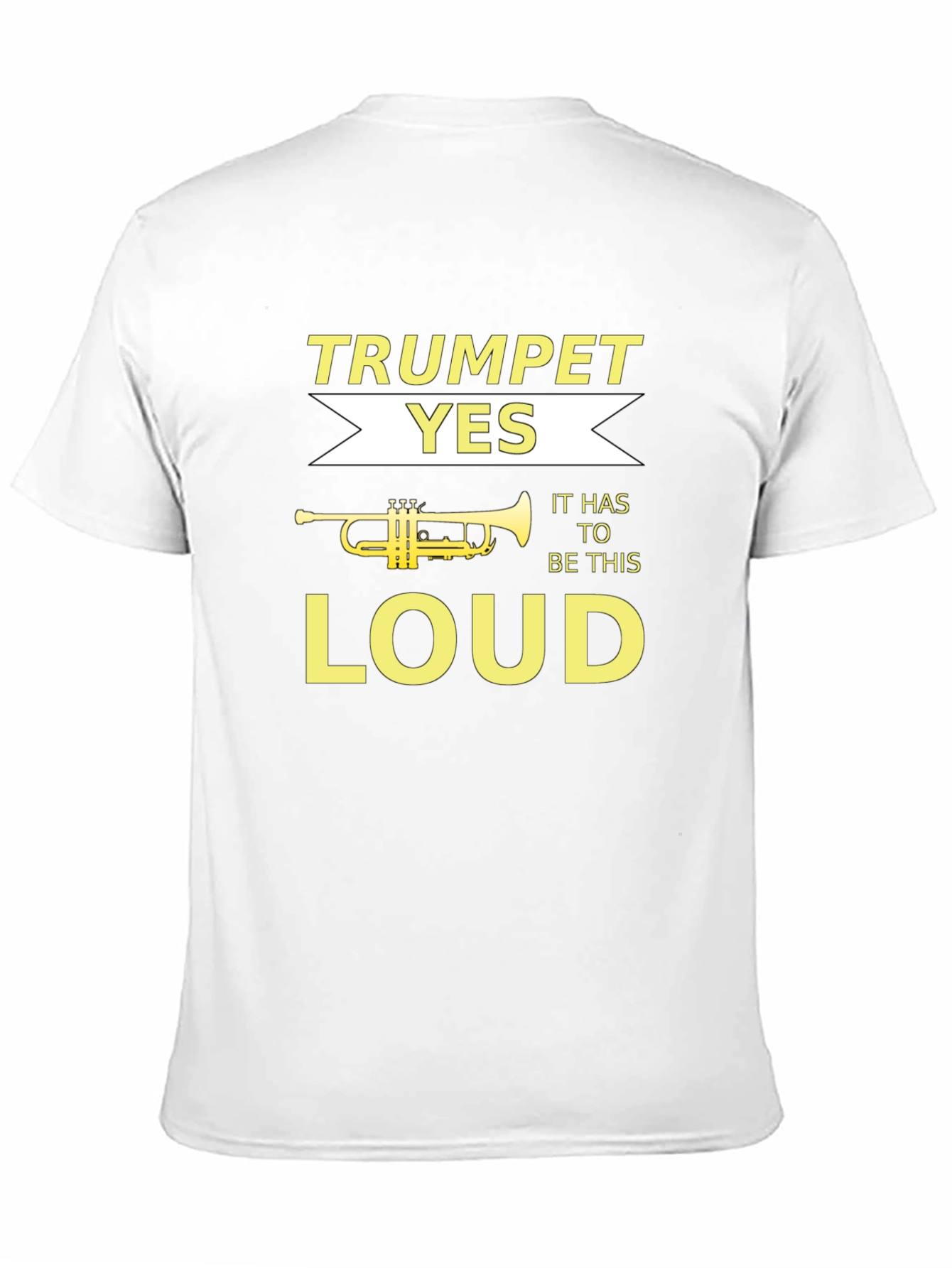 Black Trumpet Loud Music Graphic Tee view 11