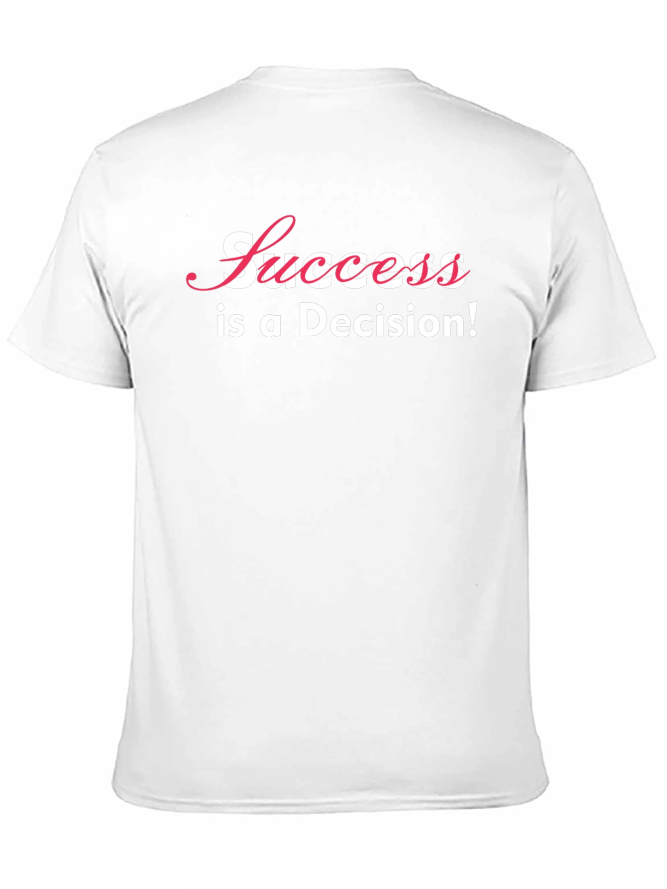 Black Success is a Decision Graphic Tee - Black Cotton T-Shirt view 11