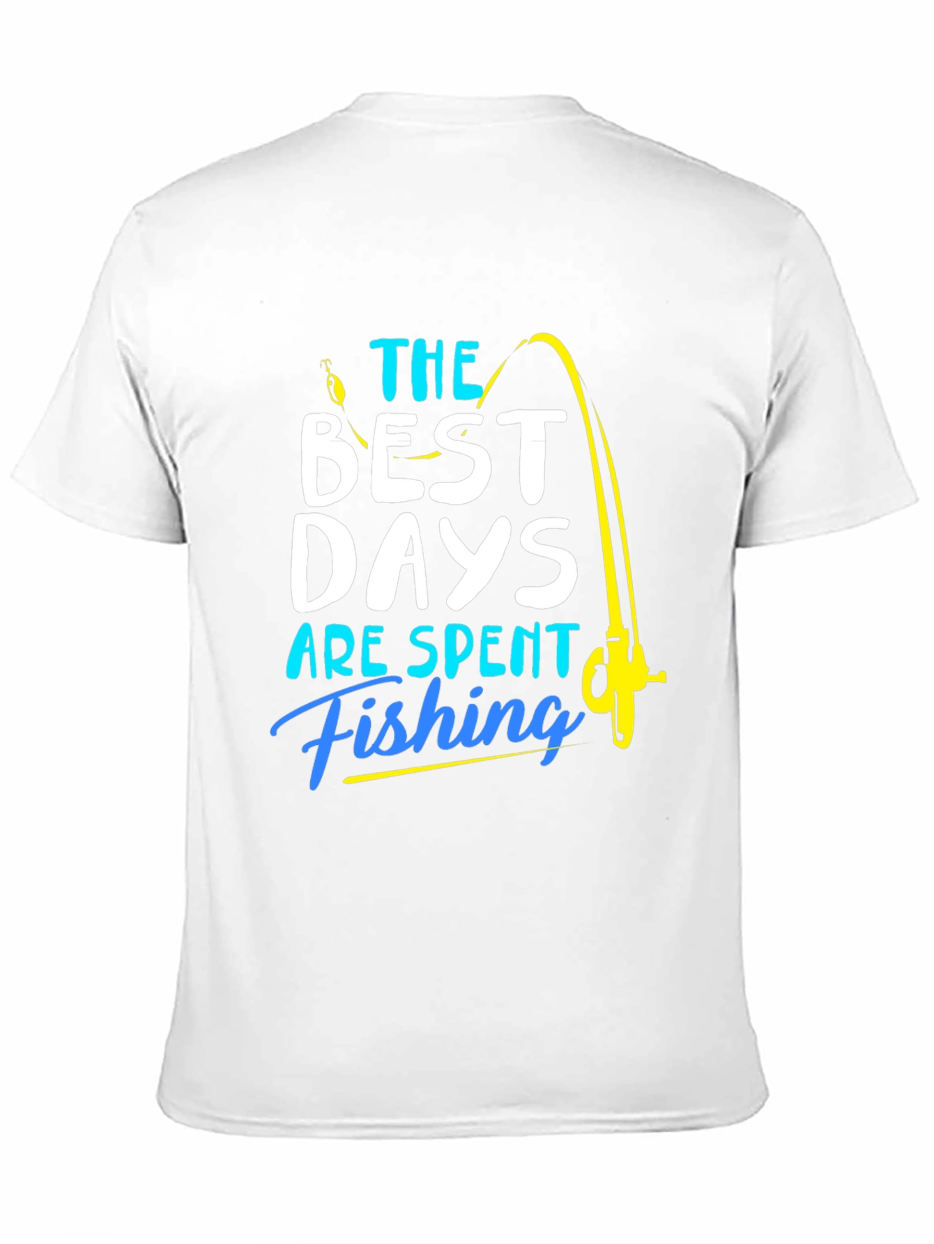 Black Fishing T-Shirt: Best Days are Spent Fishing view 11