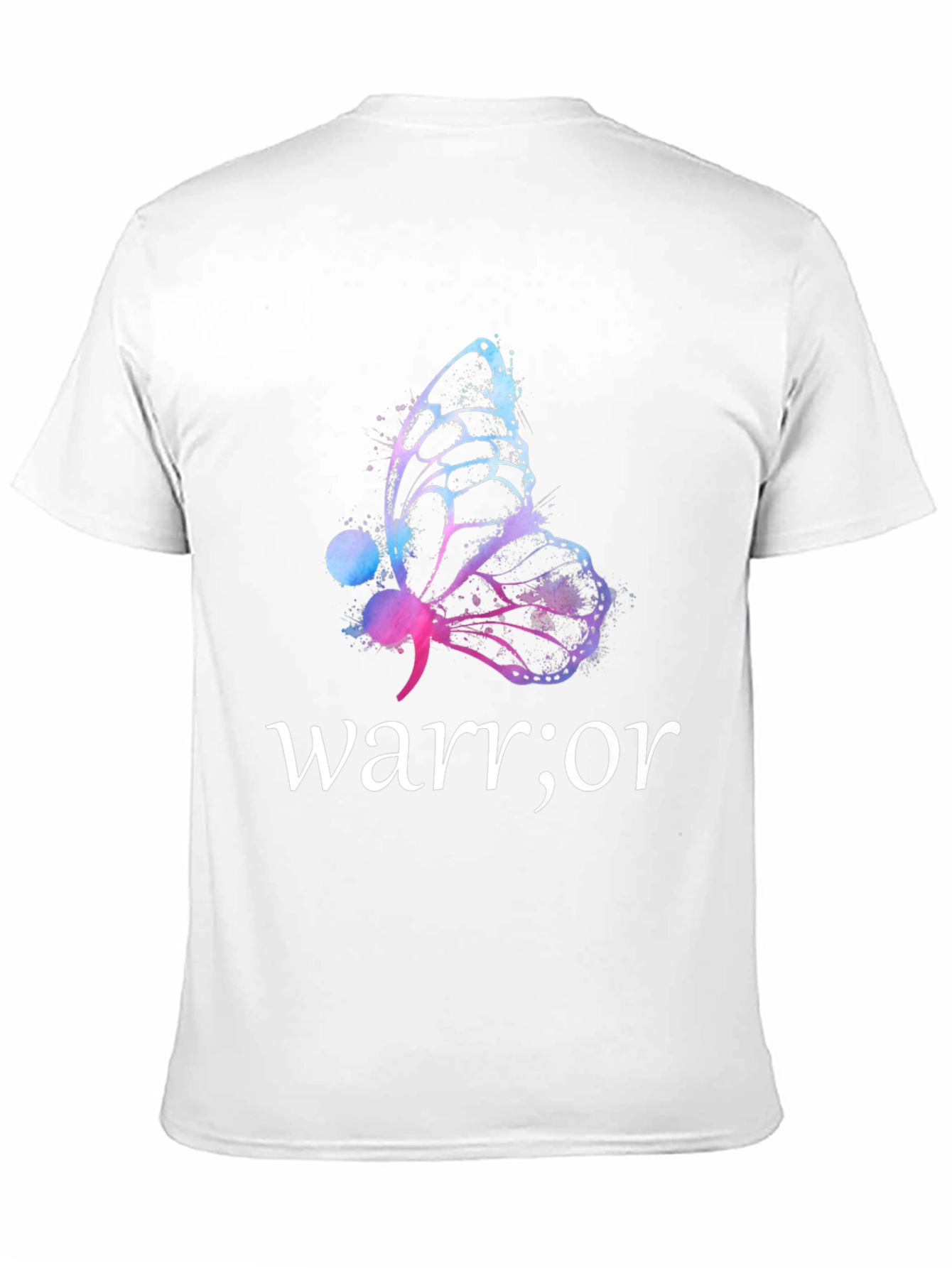 Black Warrior Butterfly Graphic T-Shirt - Motivational Tee view 11