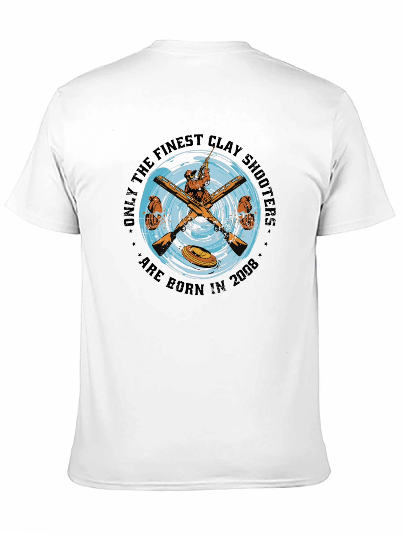 Black Clay Shooters Born in 2008 Black T-Shirt view 11