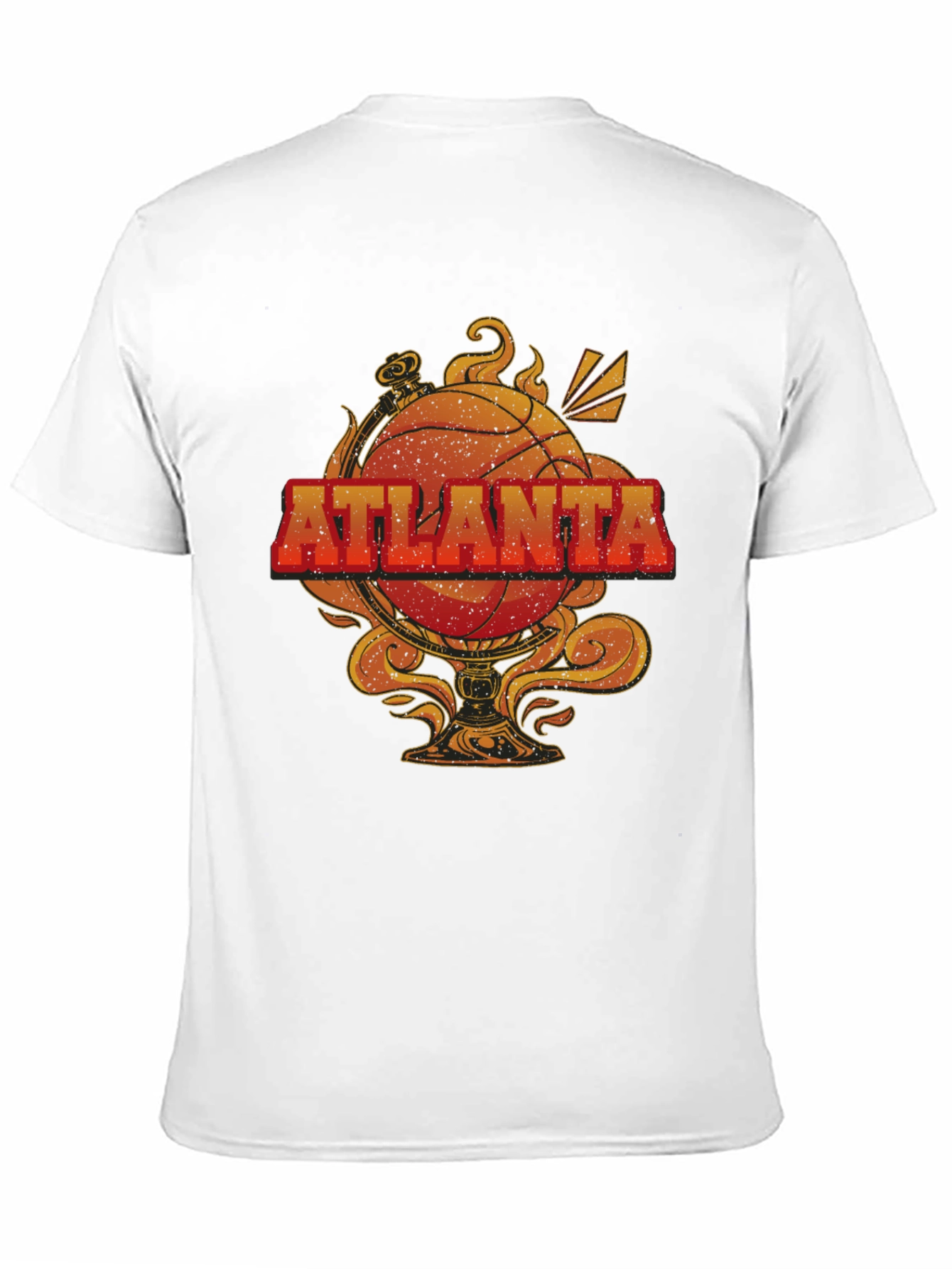 Black Atlanta Basketball Graphic Tee - Retro Style view 11