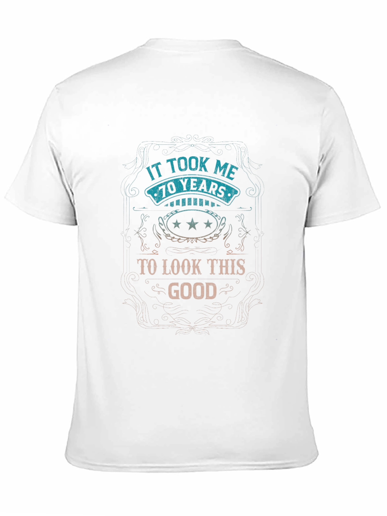 Black Men's "It Took Me 70 Years" Graphic T-Shirt view 11