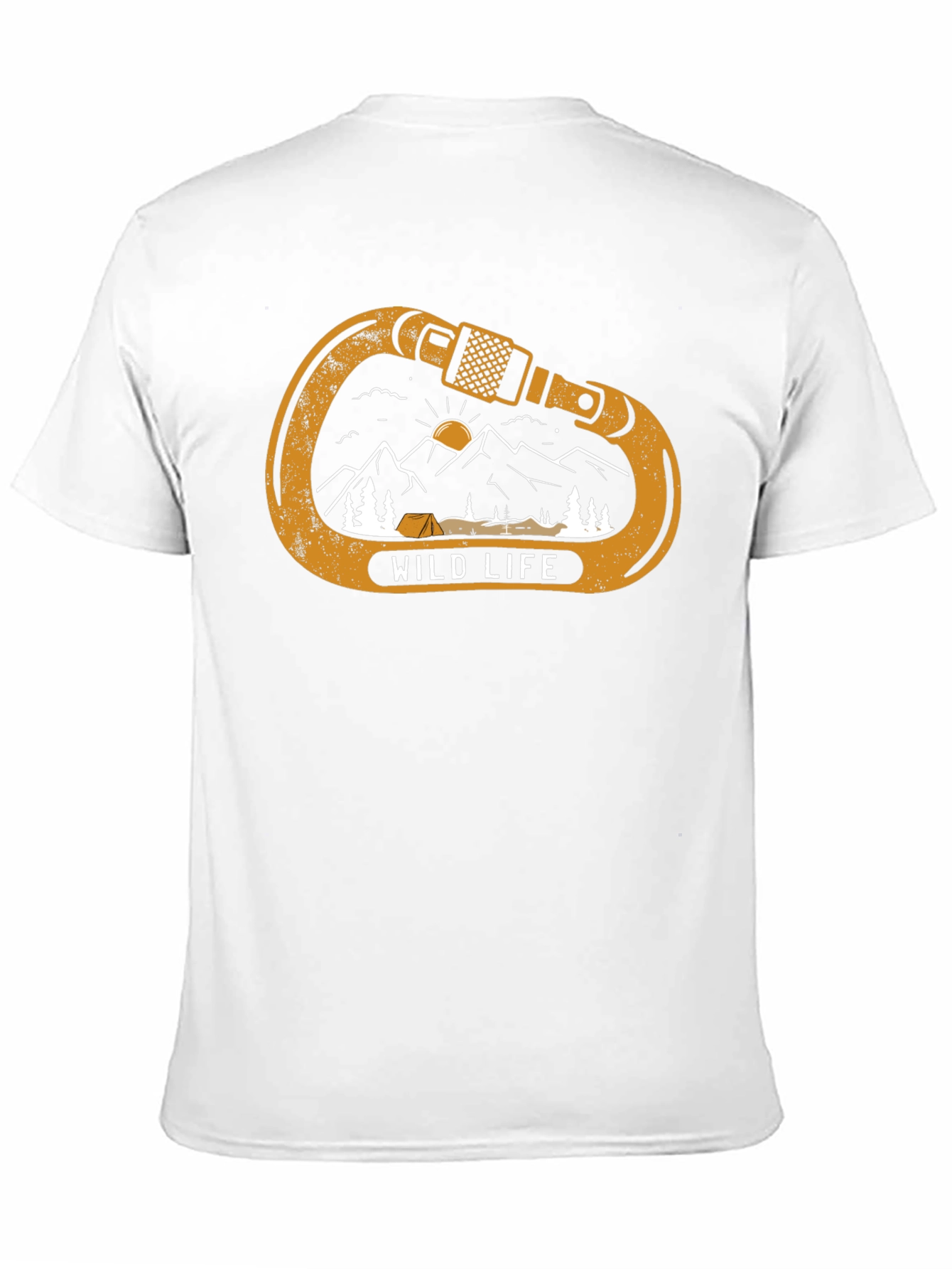 Black Wild Life Climbing Carabiner Graphic Tee - Black view 11