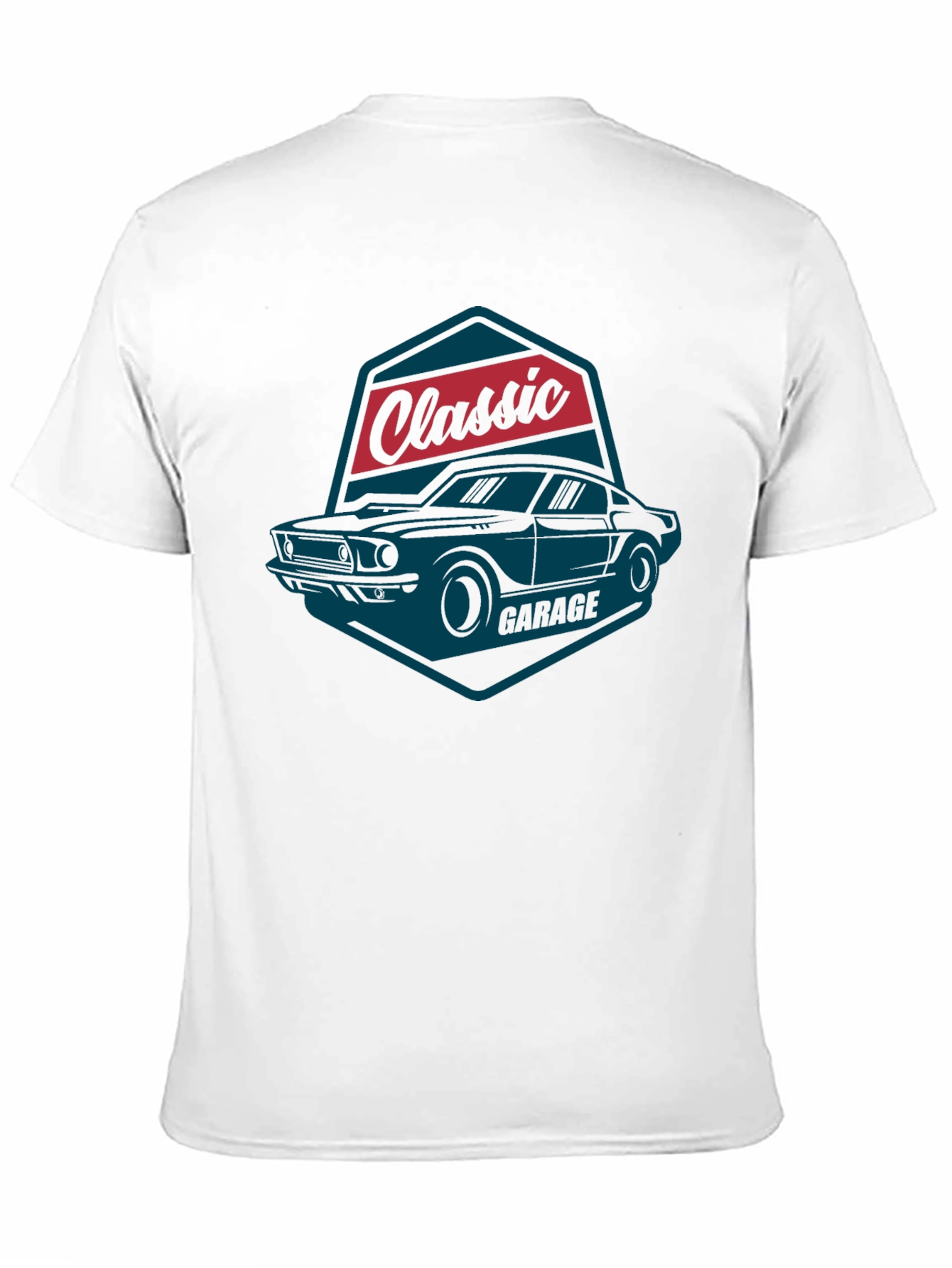 Black Classic Garage Car T-Shirt view 11