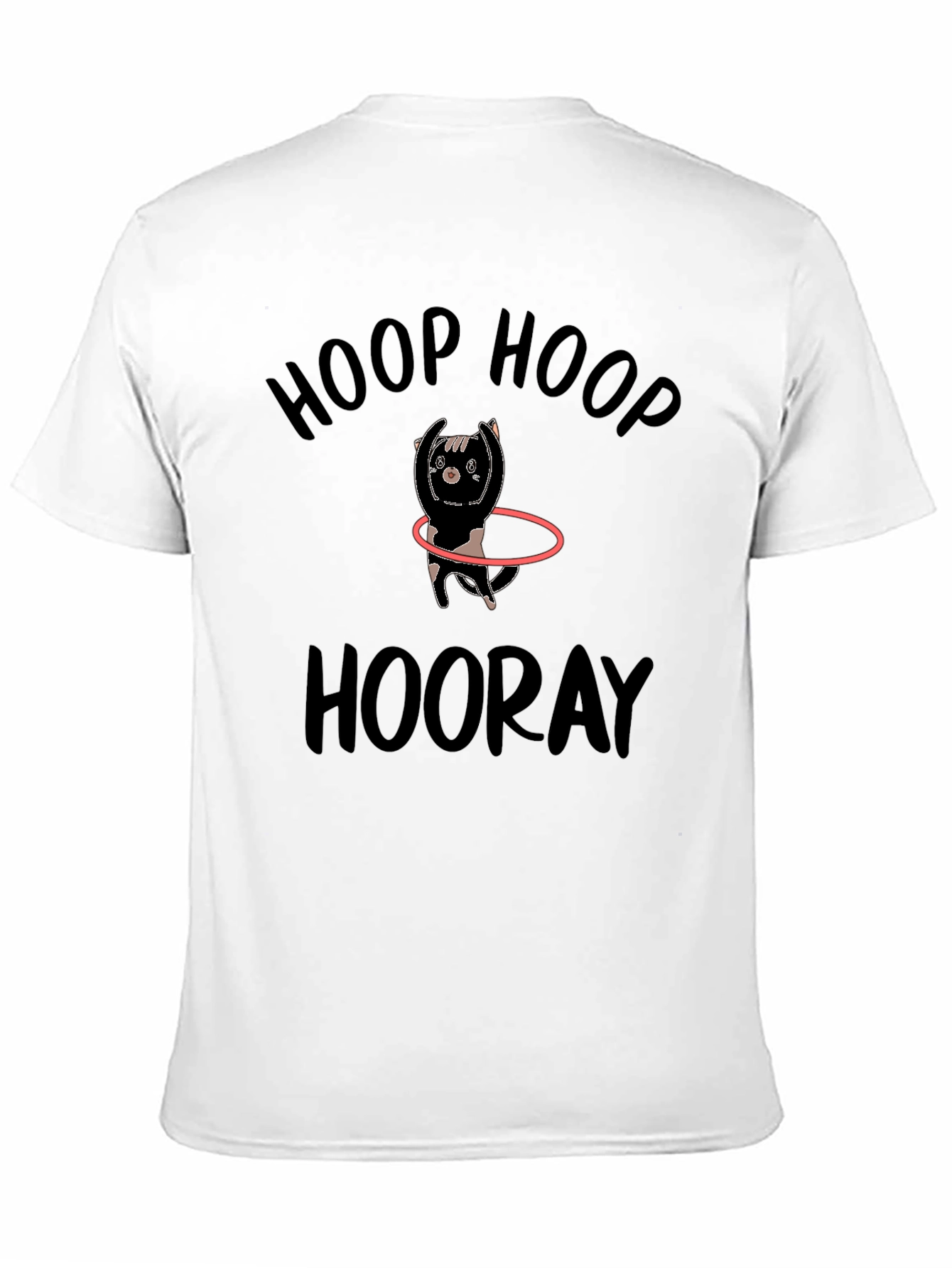 Black Hoop Hoop Hooray Cat T-Shirt view 11
