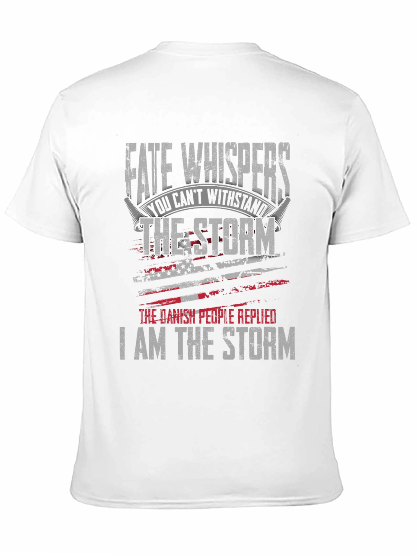 Black Fate Whispers Storm T-Shirt view 11
