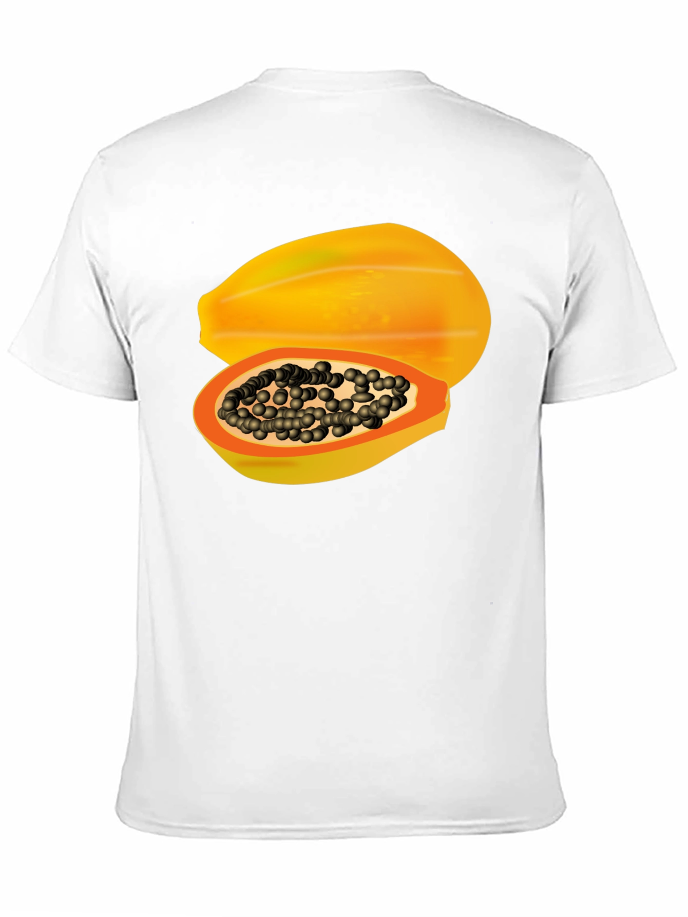 Black Papaya Graphic Tee - Tropical Fruit T-Shirt view 11