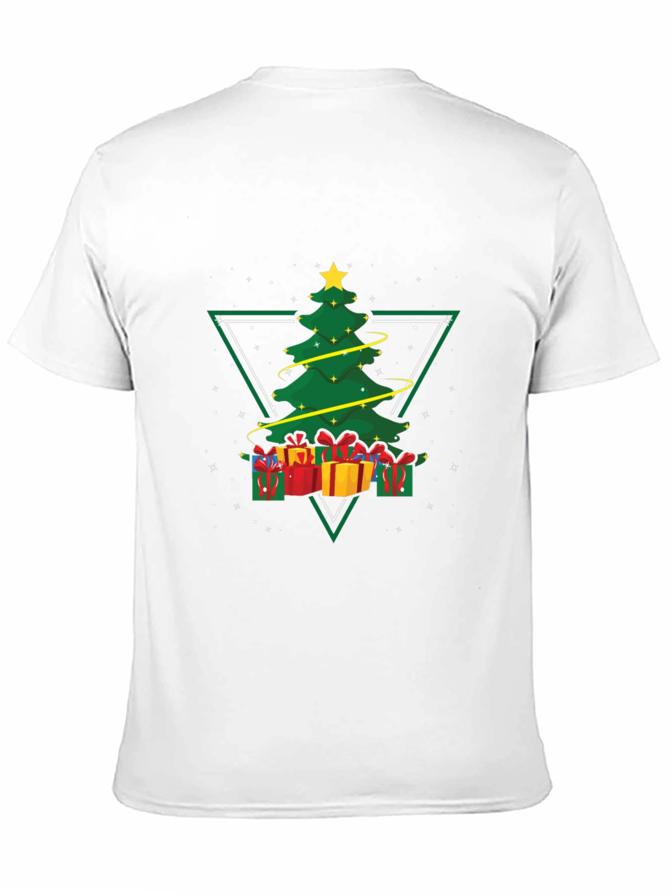 Black Christmas Tree Triangle Graphic Tee view 11