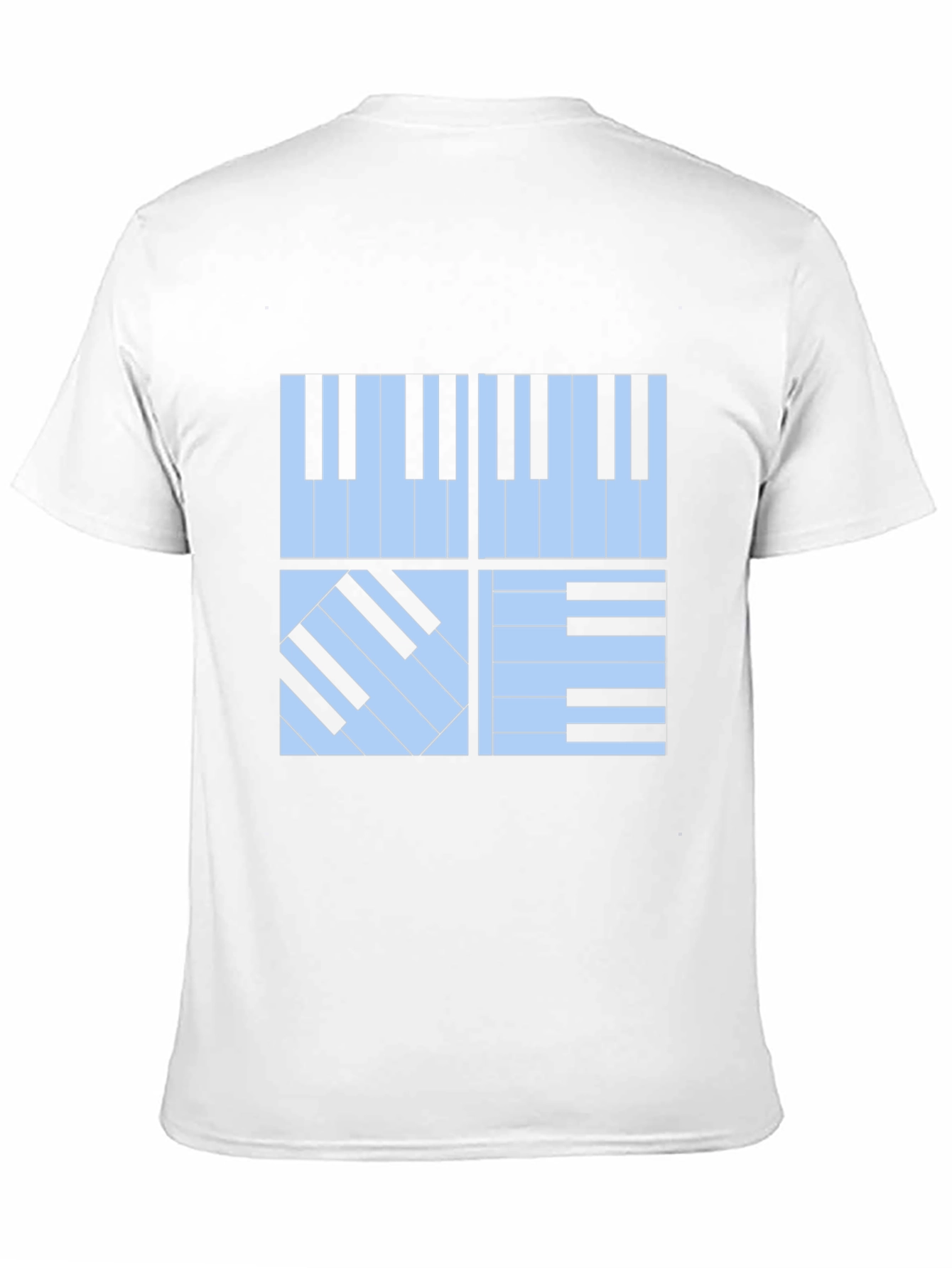 Black Piano Keys Graphic Tee - Stylish Musician's T-Shirt view 11