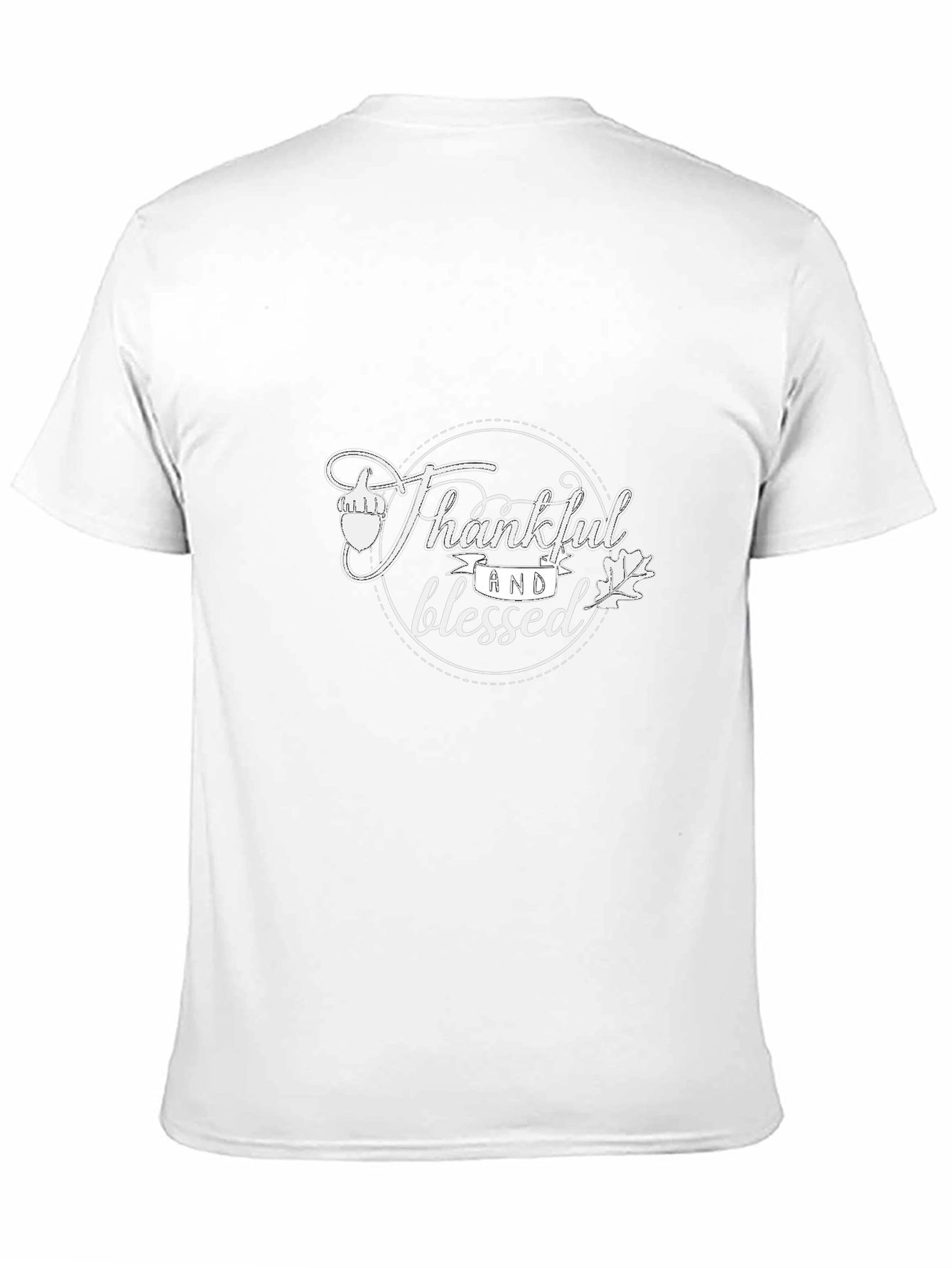 Black Thankful & Blessed Graphic Tee - Black Cotton Shirt view 11