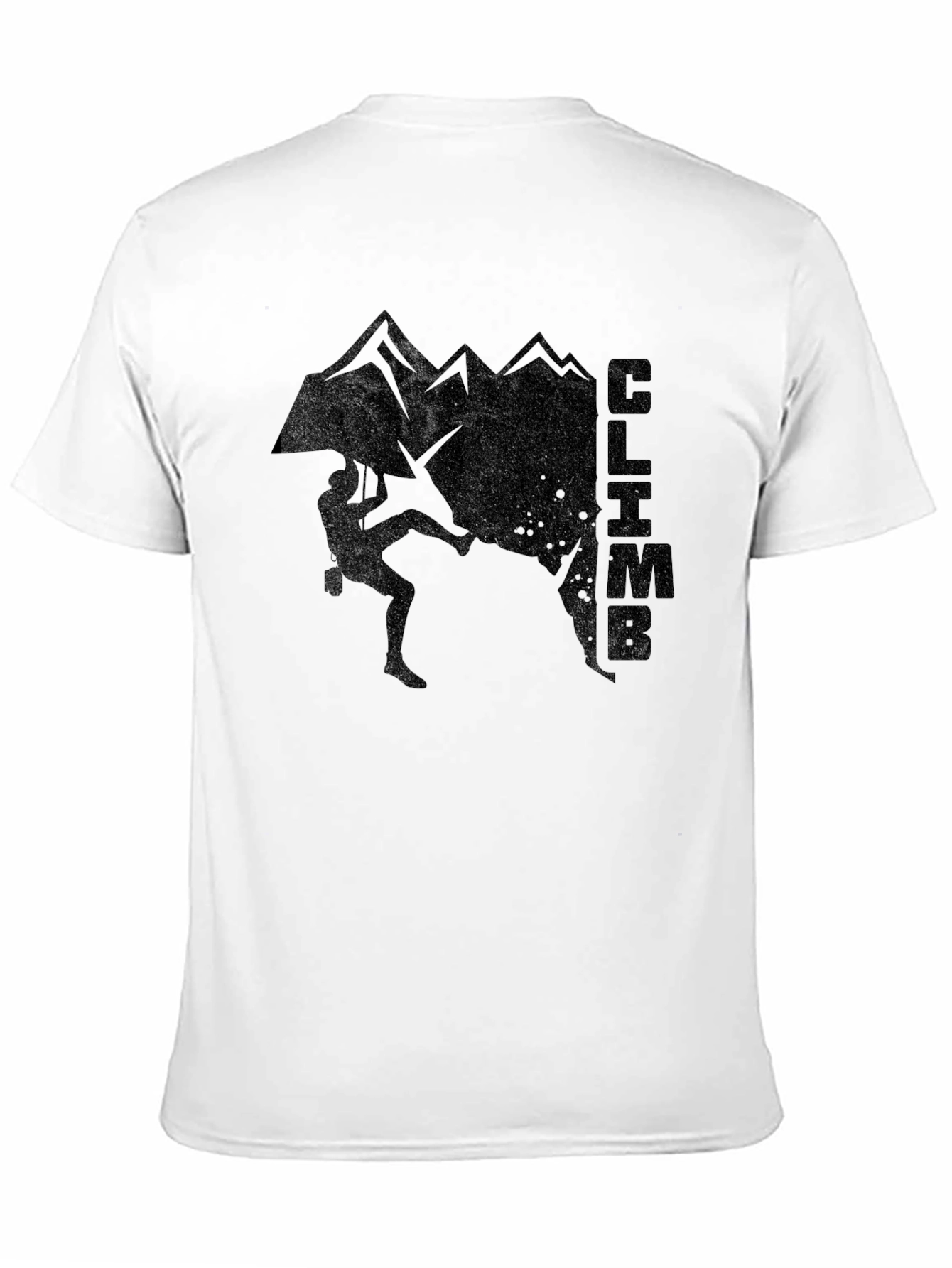 Black Climb Mountain Graphic Black T-Shirt view 11