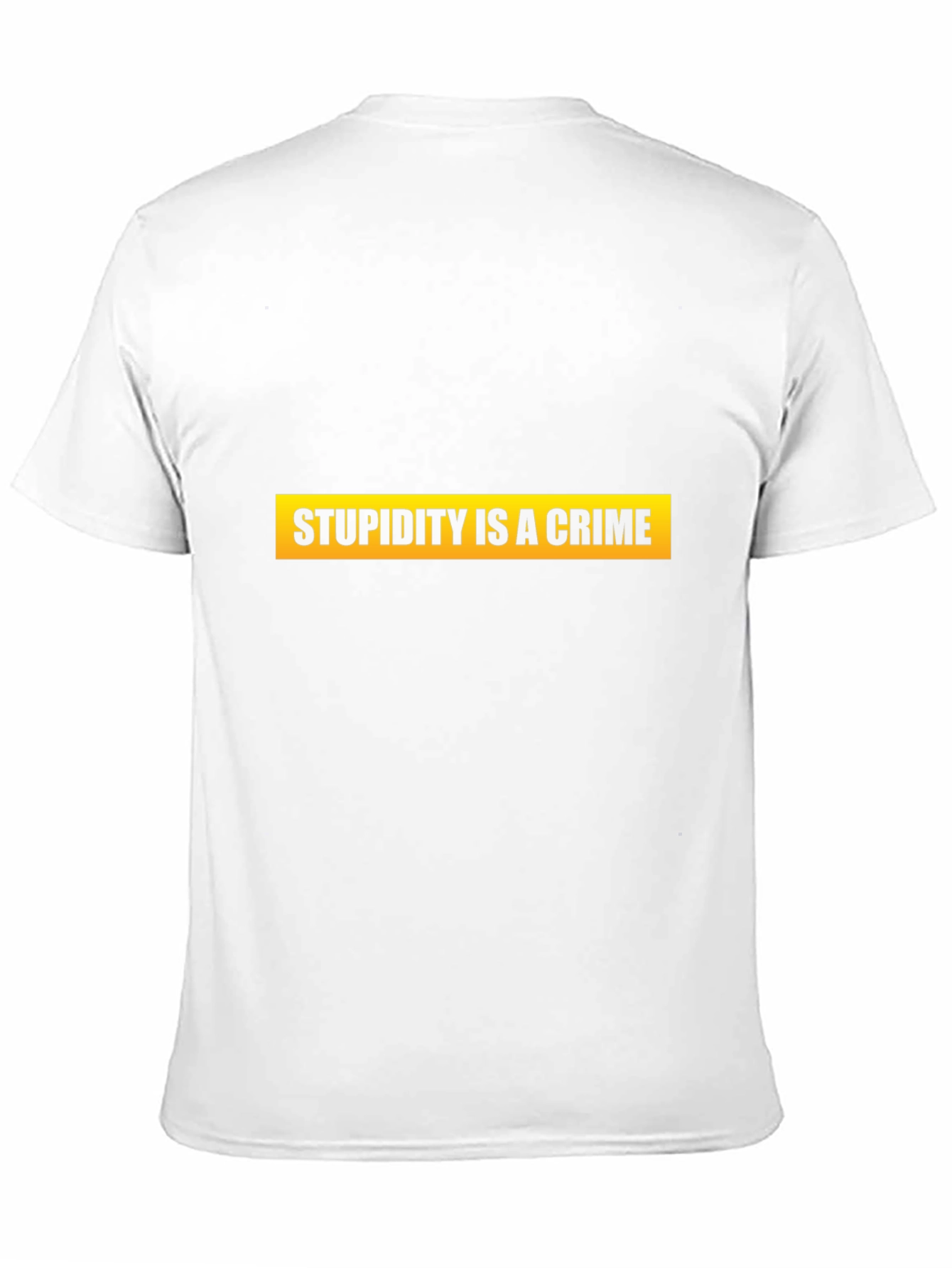 Black Stupidity is a Crime Graphic Tee - Black view 11