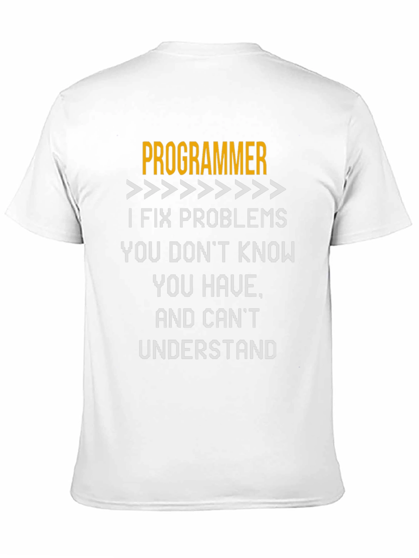Black Programmer Problem Solver Funny T-Shirt view 11