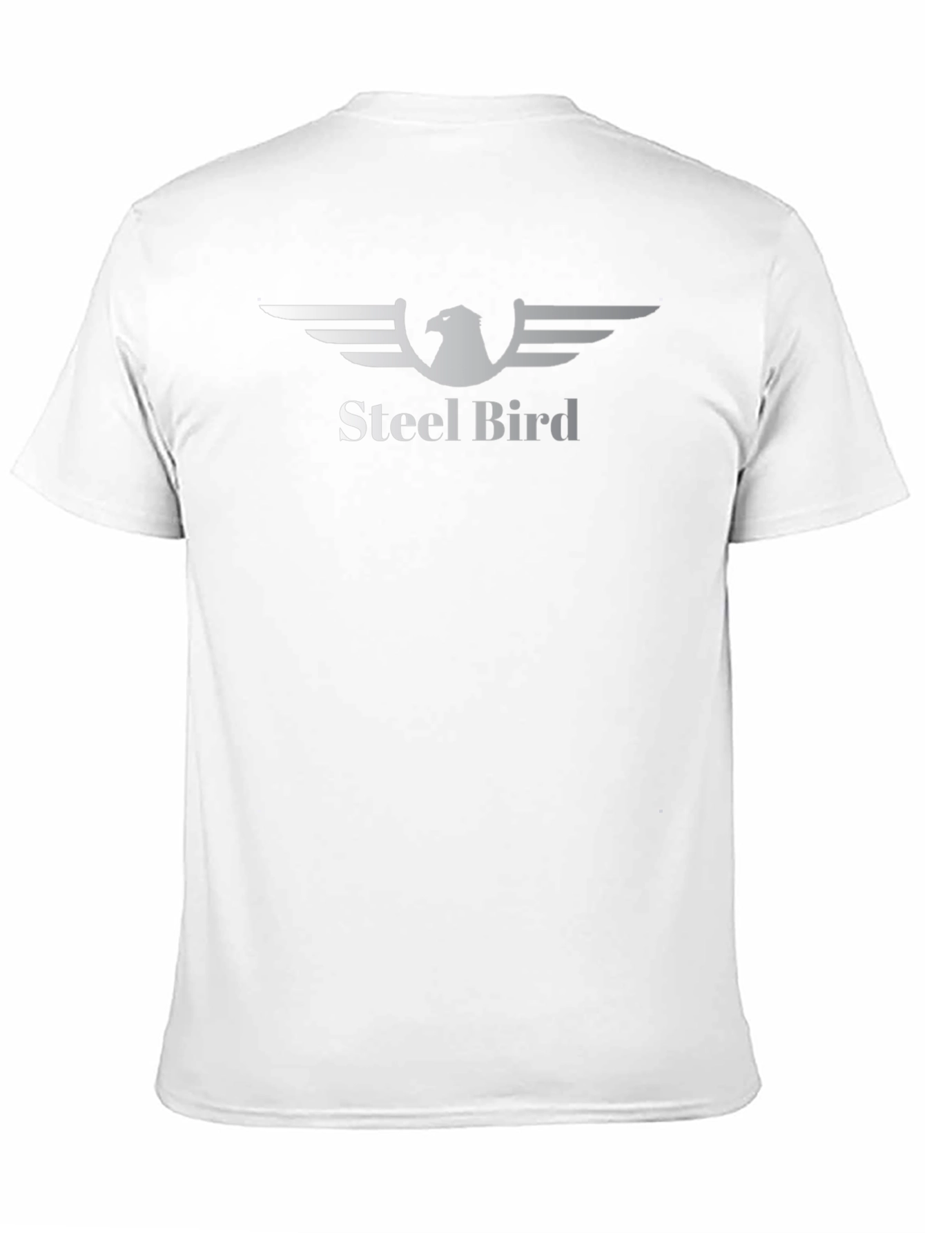 Black Steel Bird Graphic Tee - Black Cotton Blend T-Shirt view 11