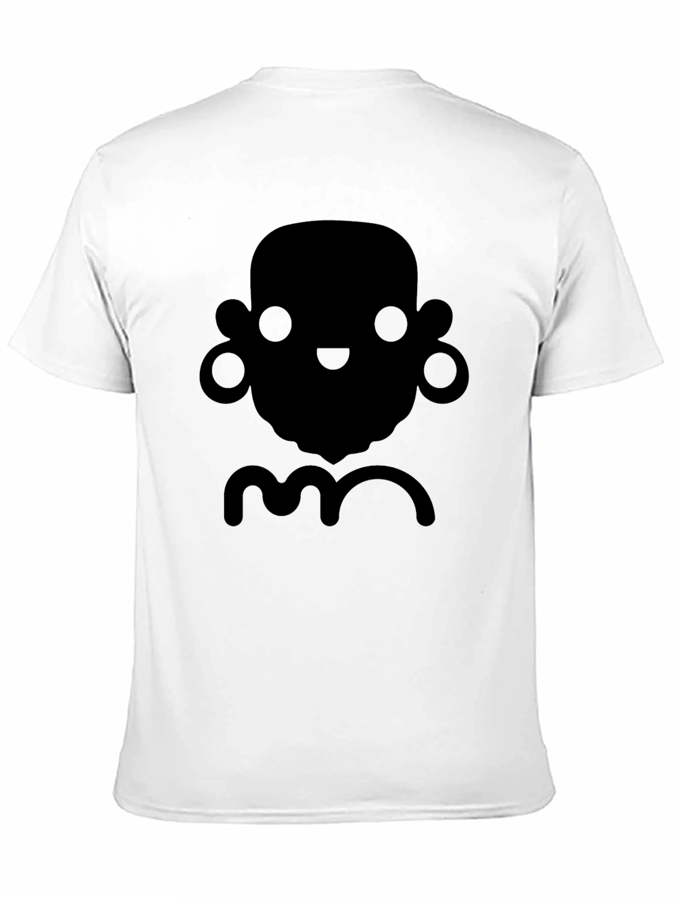 Black Funky Graphic Tee - Black Crew Neck Short Sleeve Shirt view 11