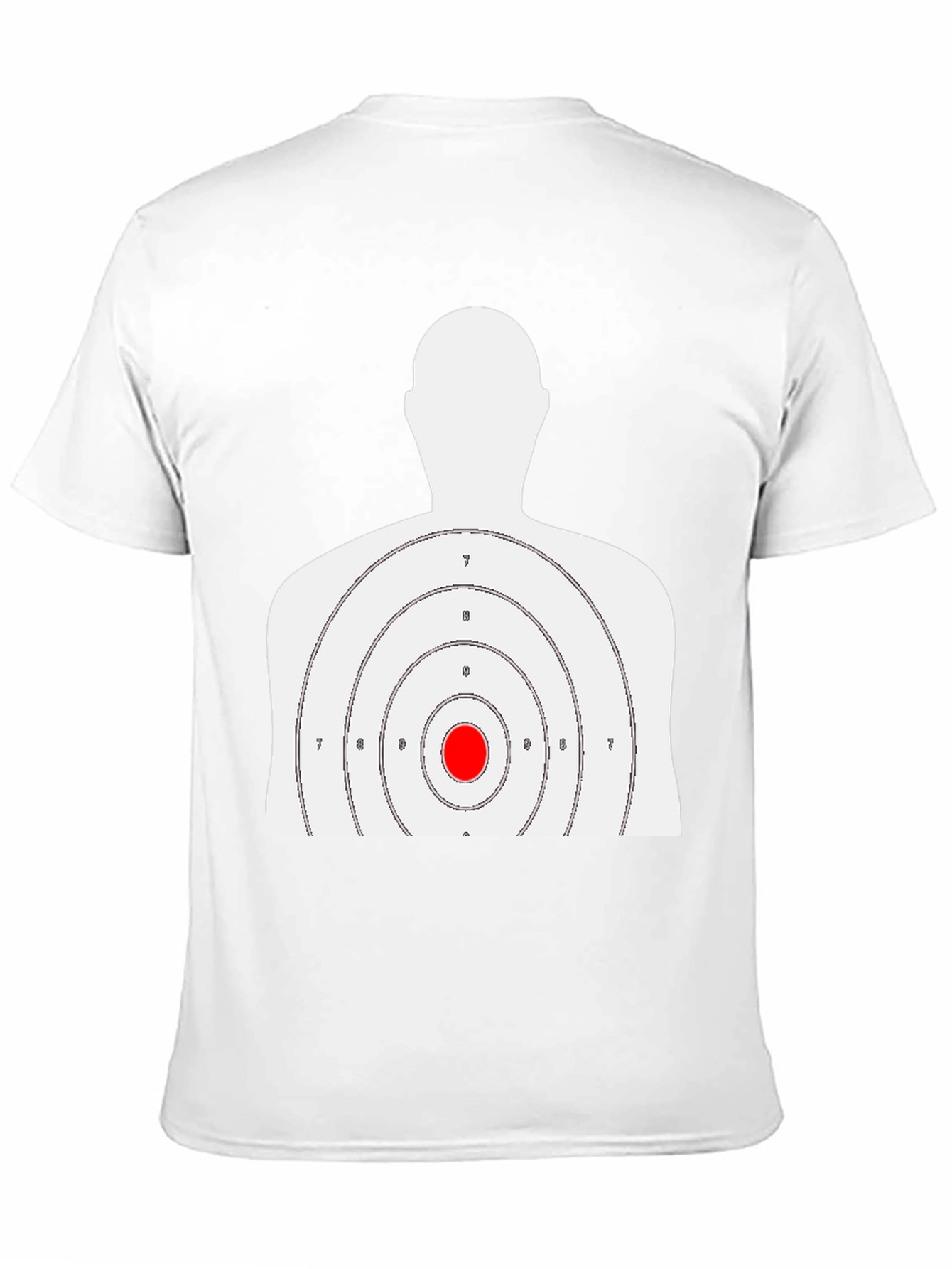 Black Target Practice T-Shirt - Bullseye Design view 11