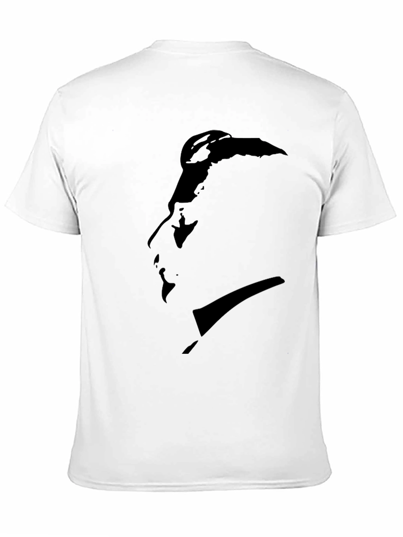 Black Minimalist Silhouette Graphic Black T-Shirt view 11