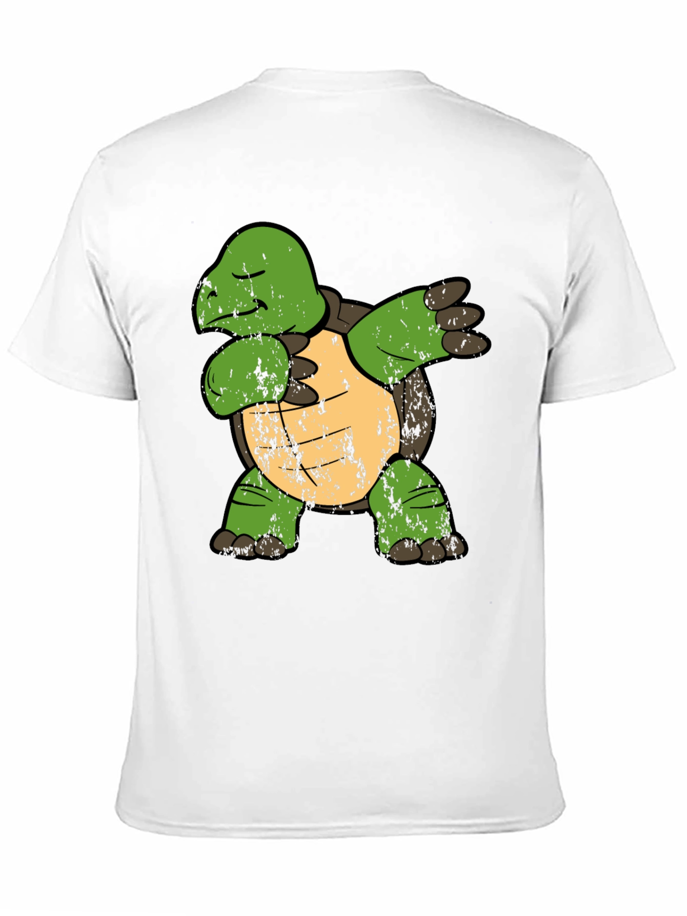 Black Dabbing Turtle Graphic Tee - Cool Novelty Shirt view 11