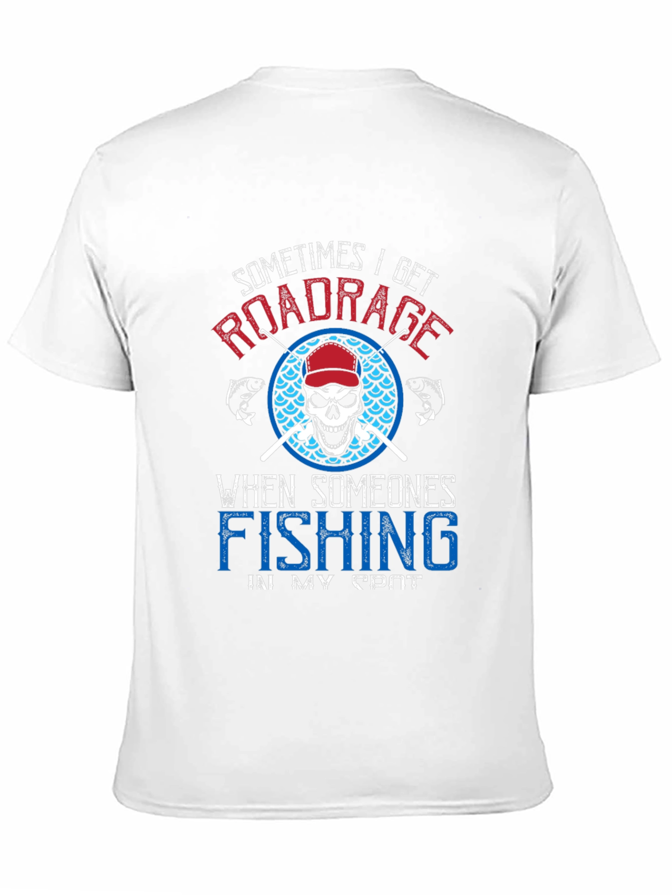Black Road Rage Fishing T-Shirt view 11