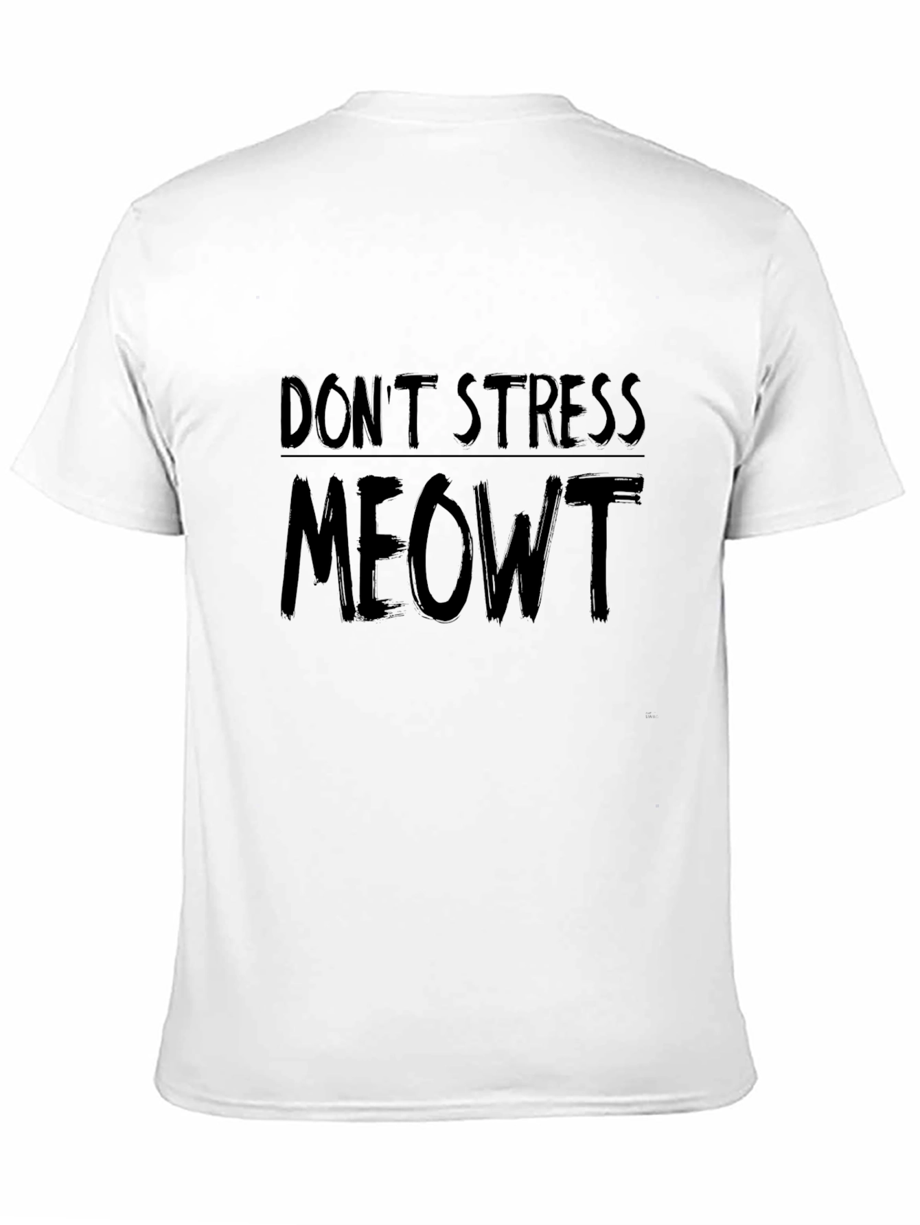 Black Don't Stress Meowt Graphic Tee - Relaxed Fit view 11