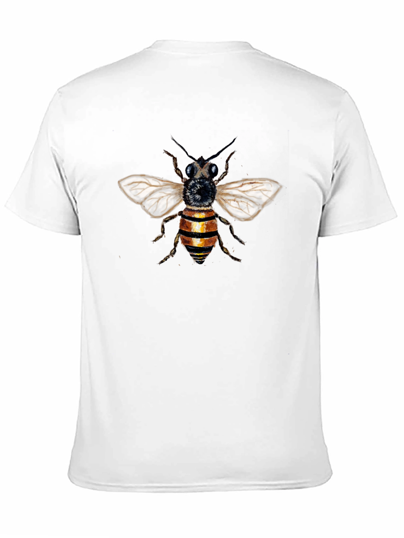 Black Bee Graphic T-Shirt - Black Cotton Blend view 11
