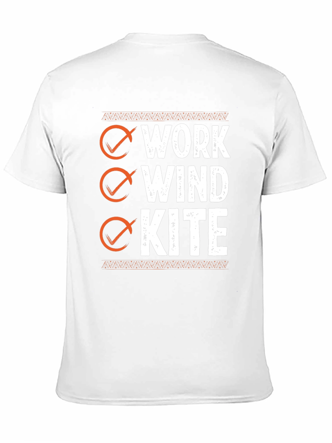 Black Work Wind Kite T-Shirt - Black Graphic Tee view 11