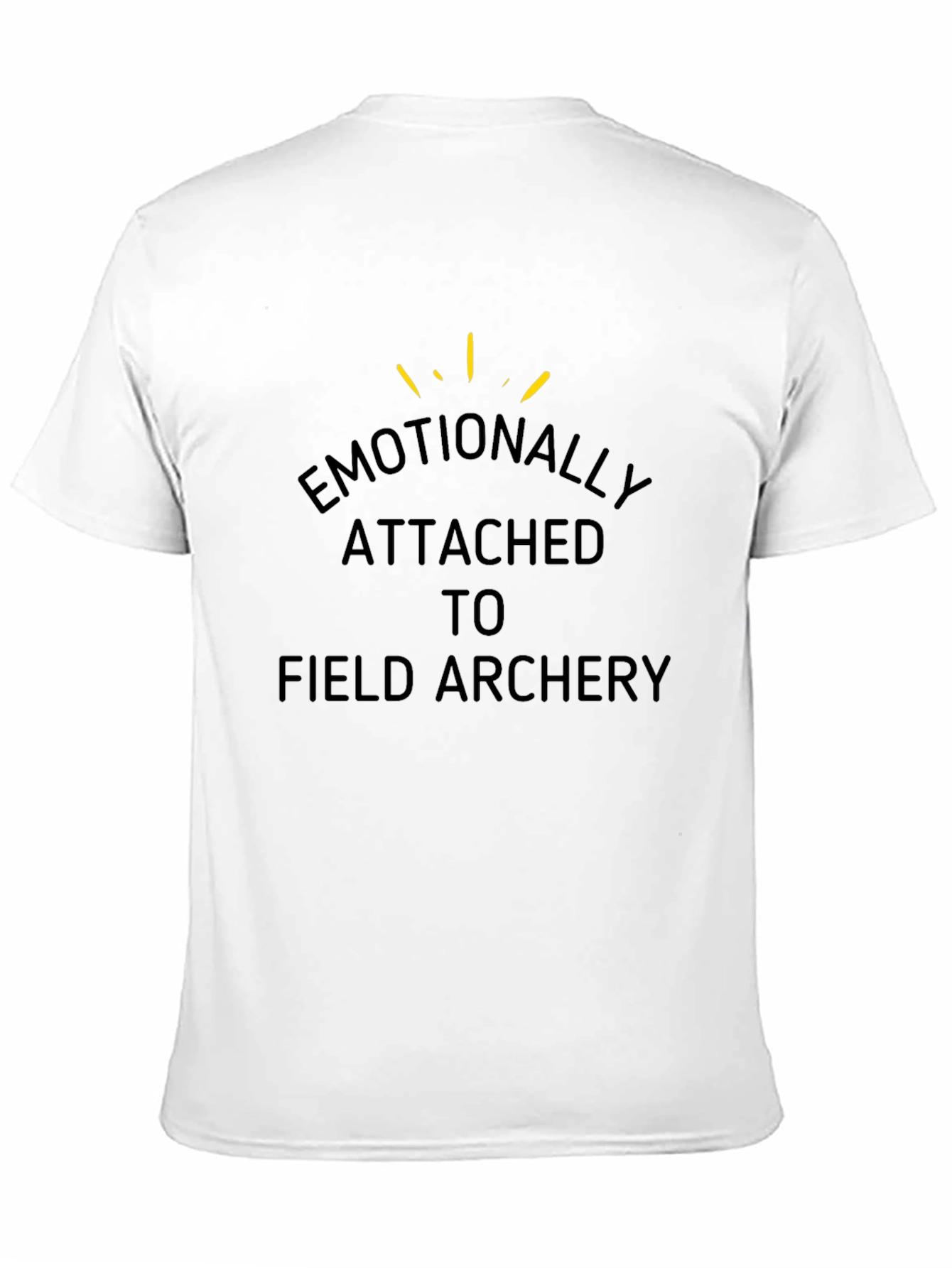 Black Emotionally Attached to Field Archery T-Shirt view 11