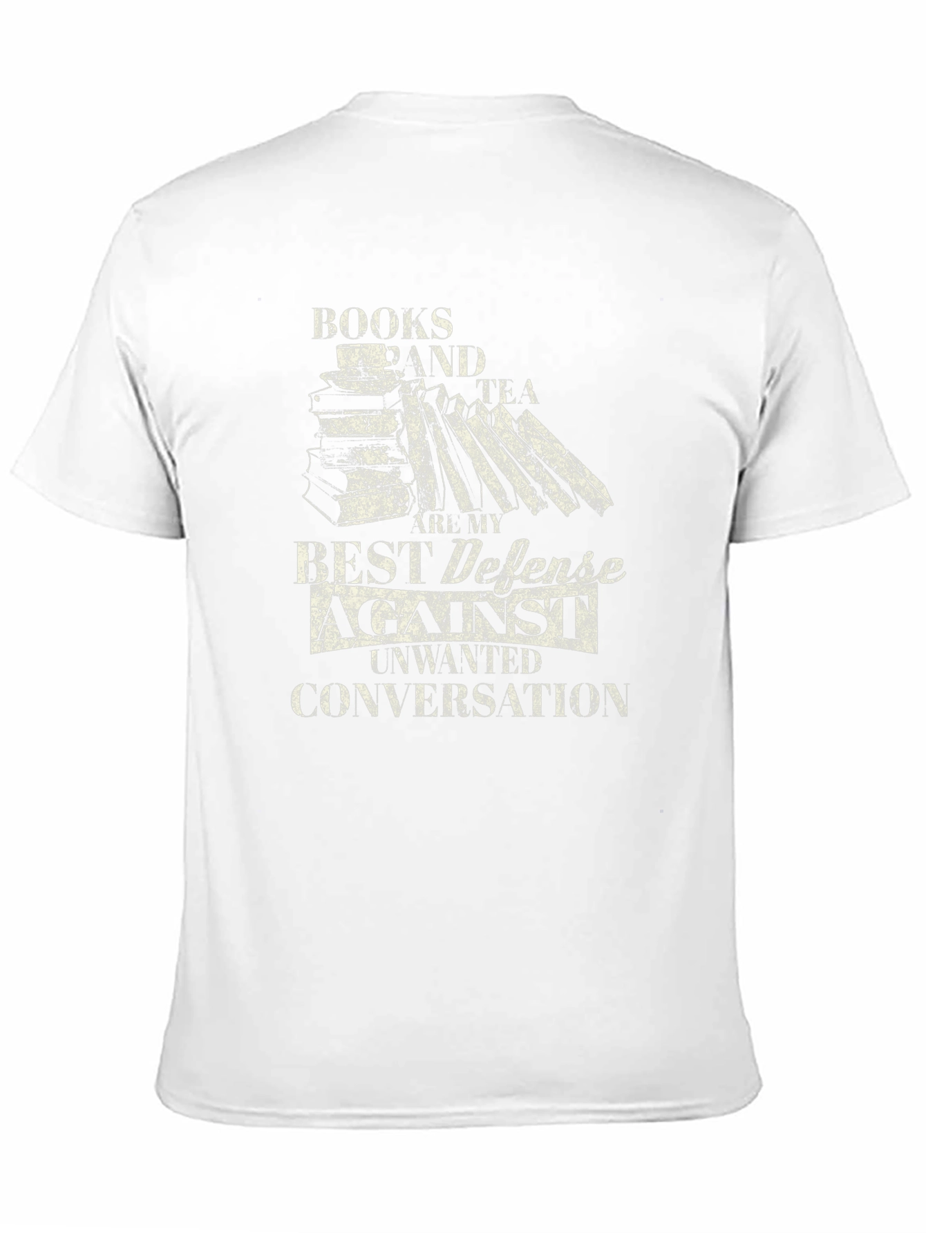 Black Books & Tea Defense T-Shirt - Introvert Apparel view 11