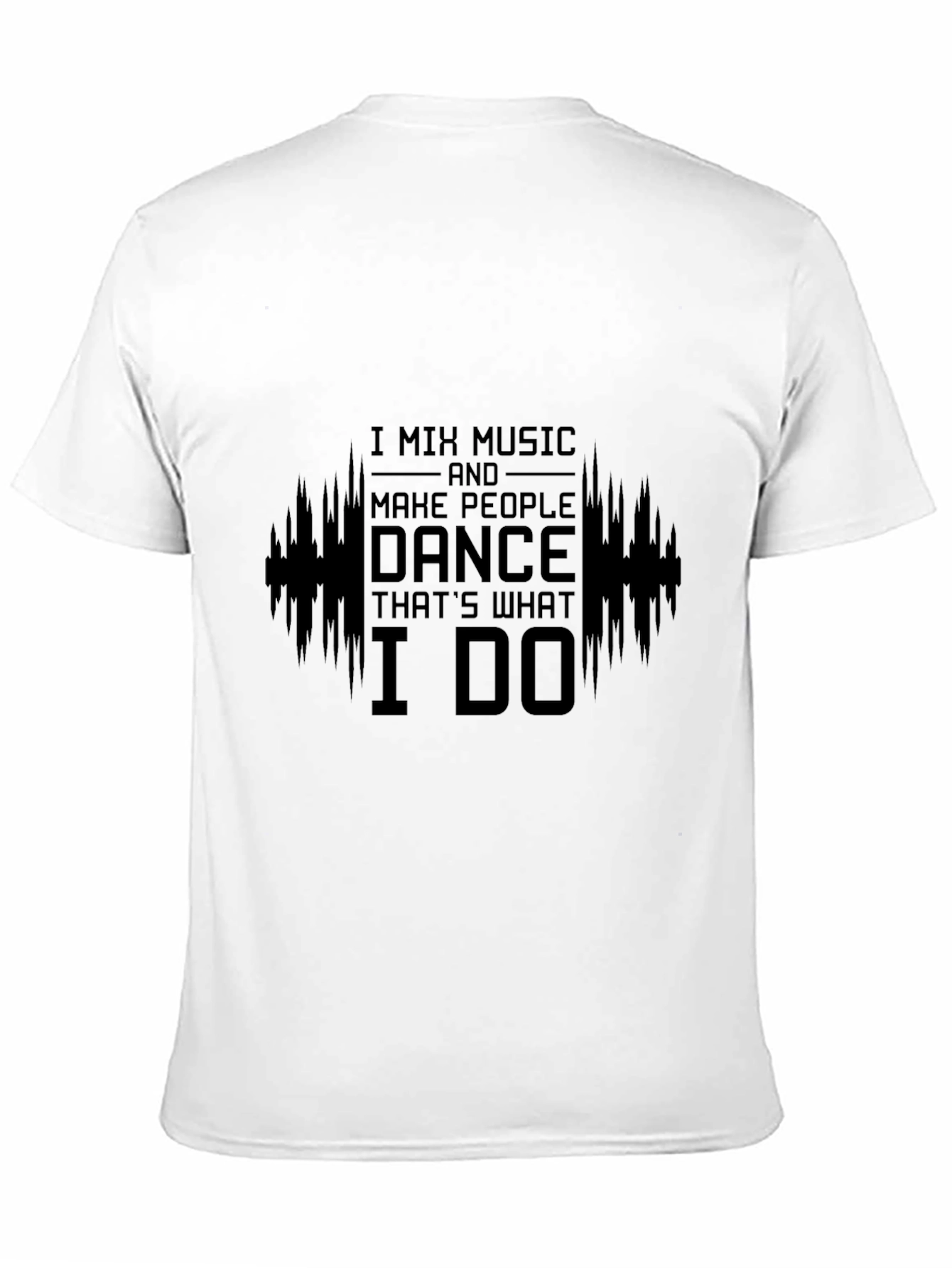 Black Mix Music Dance T-Shirt - DJ Musician Shirt view 11