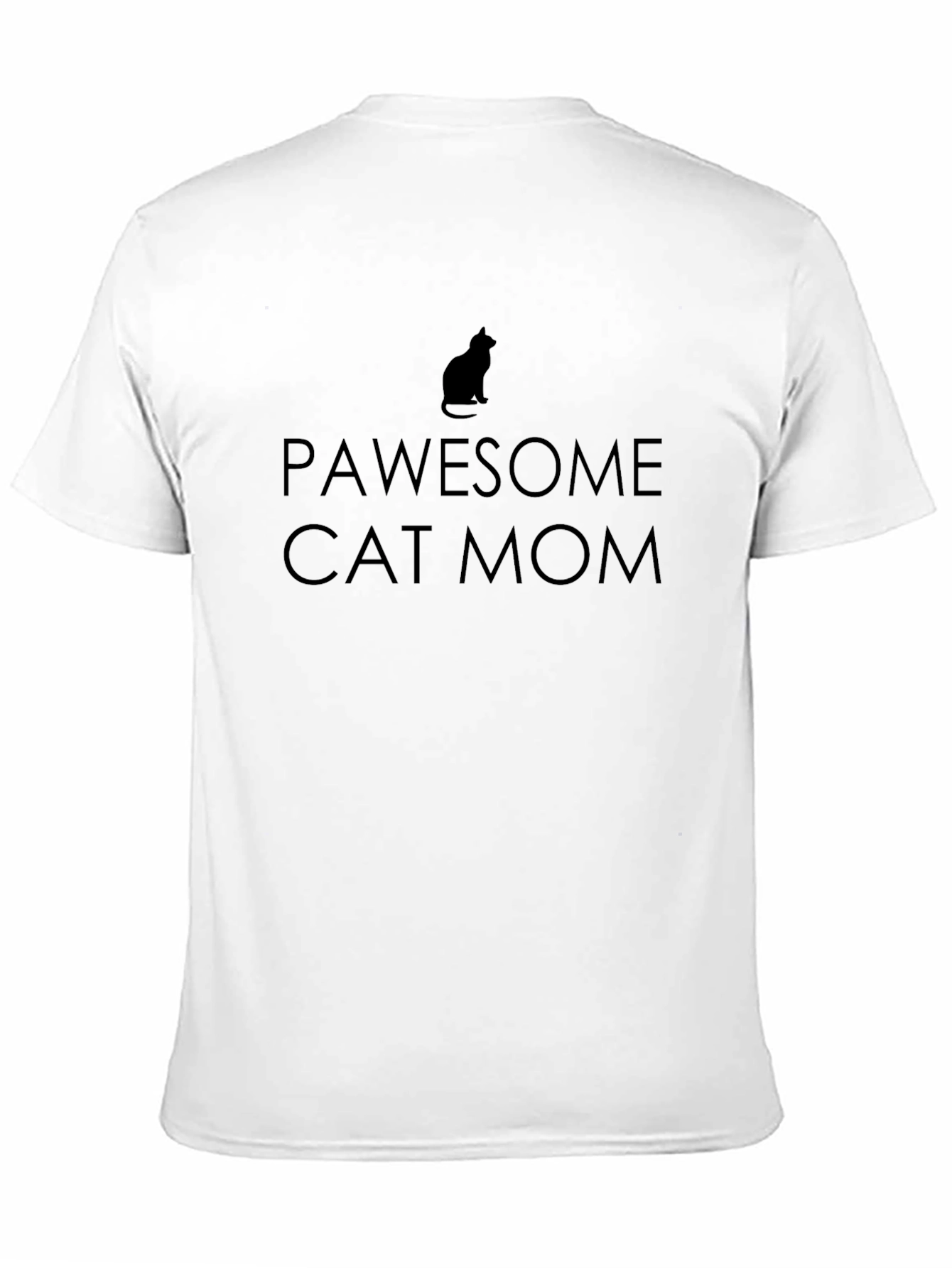 Black Pawsome Cat Mom Graphic Tee - Perfect for Cat Lovers! view 11