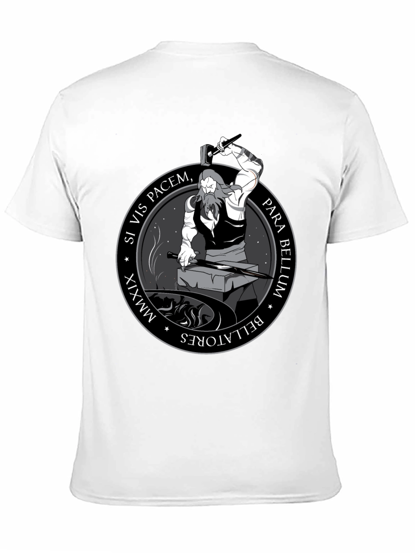 Black Si Vis Pacem, Para Bellum Graphic Tee view 11