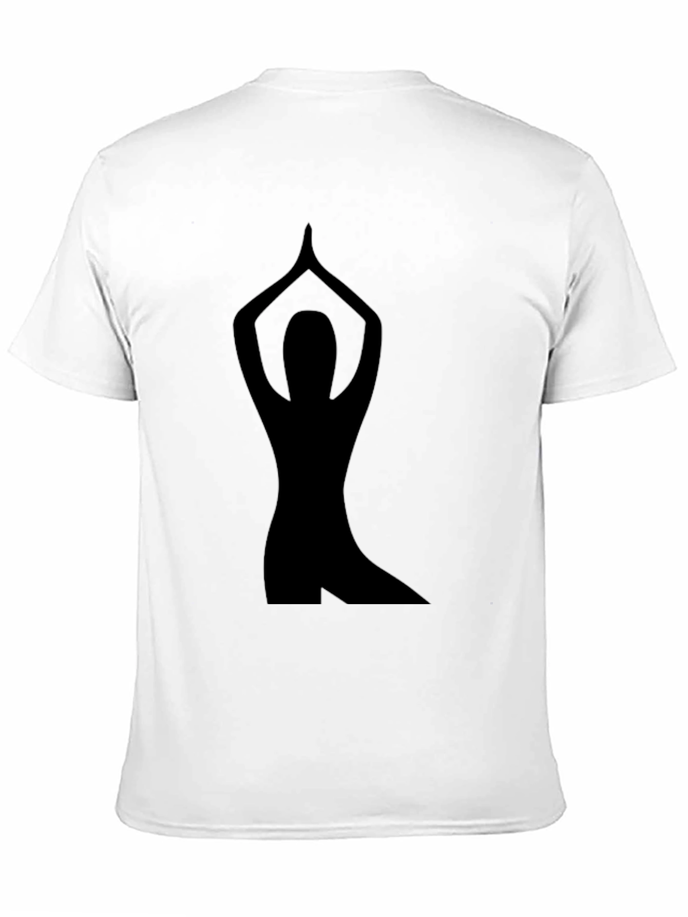 Black Yoga Pose Graphic Tee - Black view 11
