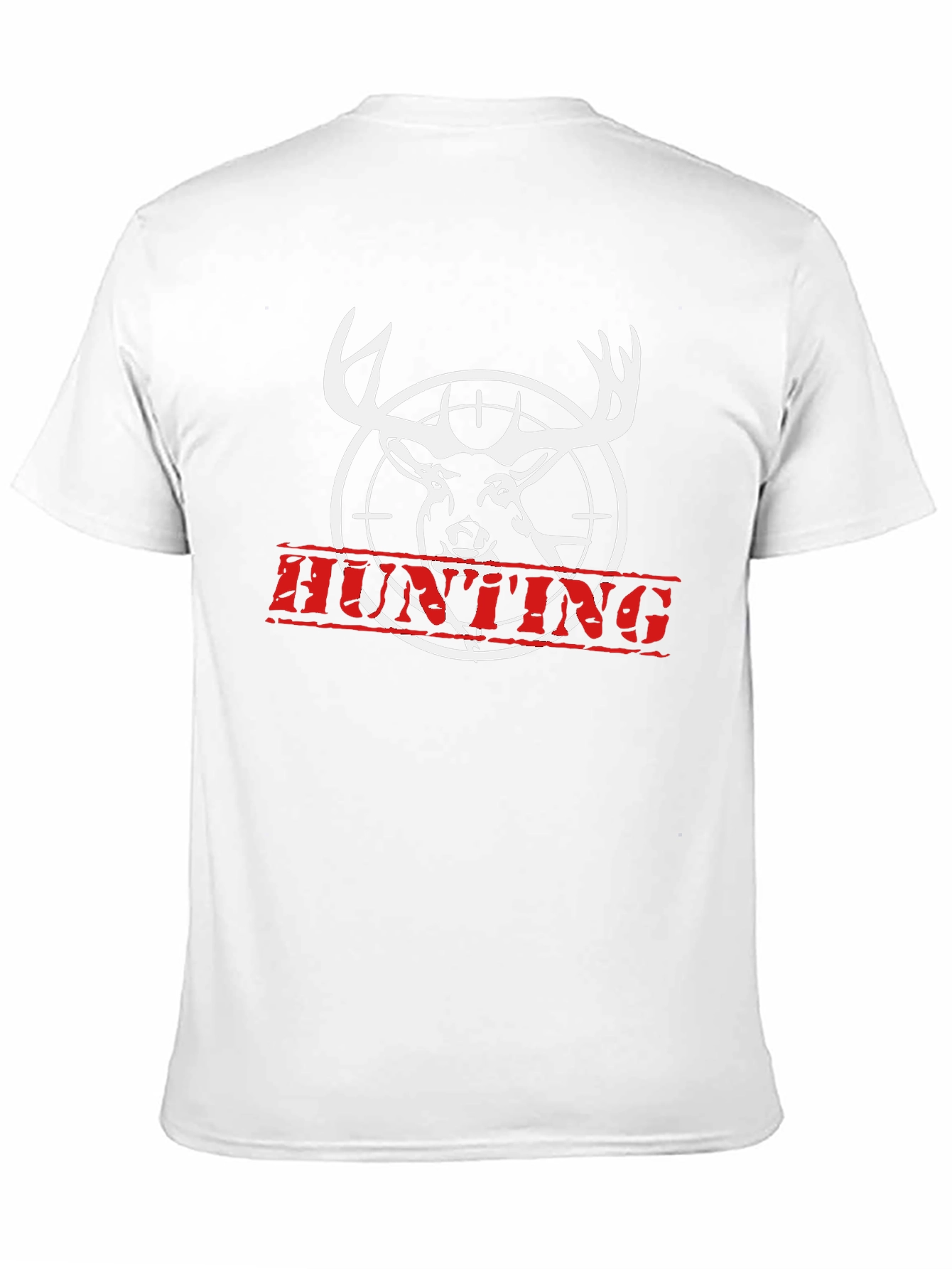 Black Hunting Deer T-Shirt - Black Cotton Tee view 11