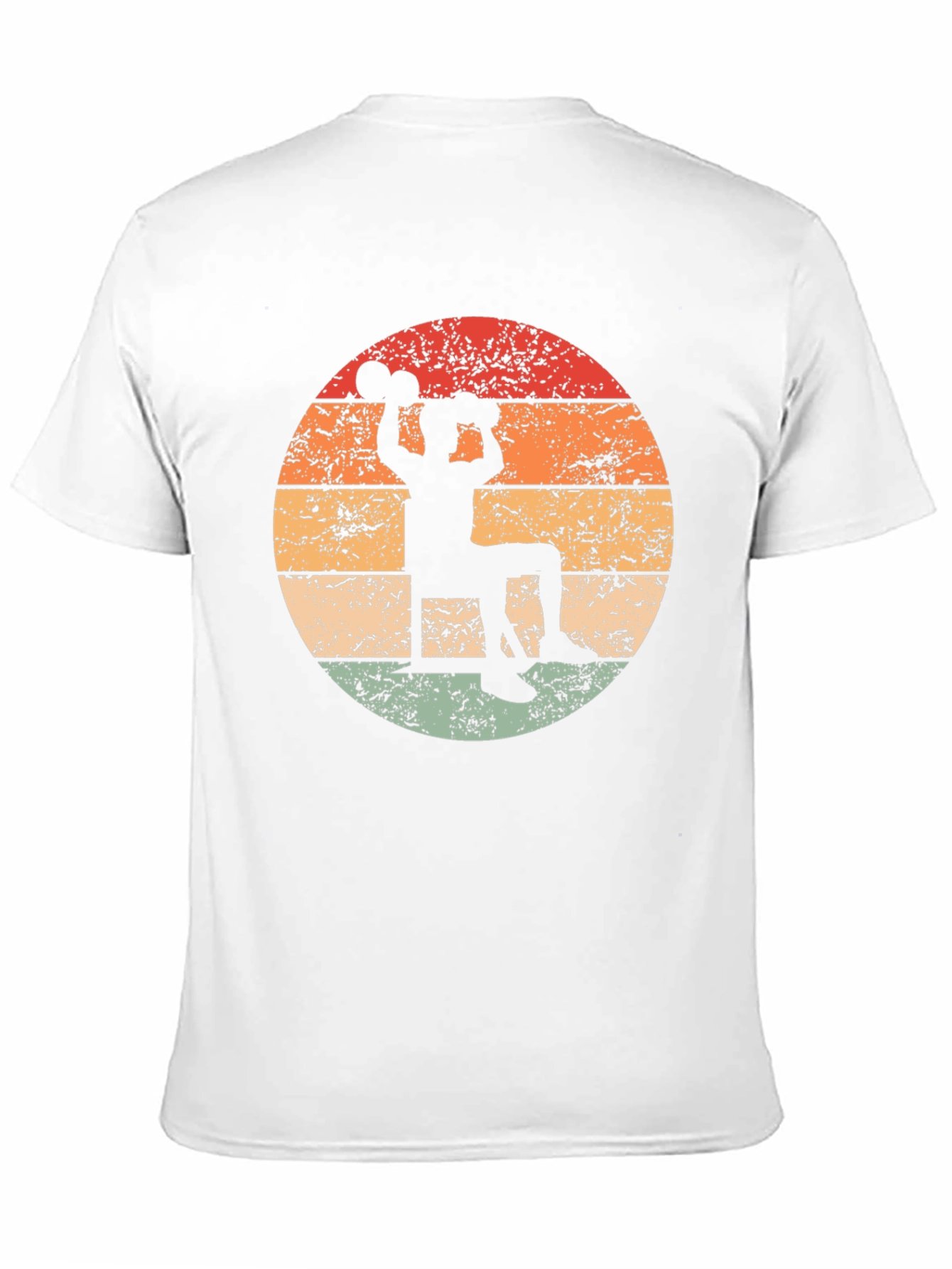 Black Retro Weightlifter T-Shirt - Vintage Gym Design view 11