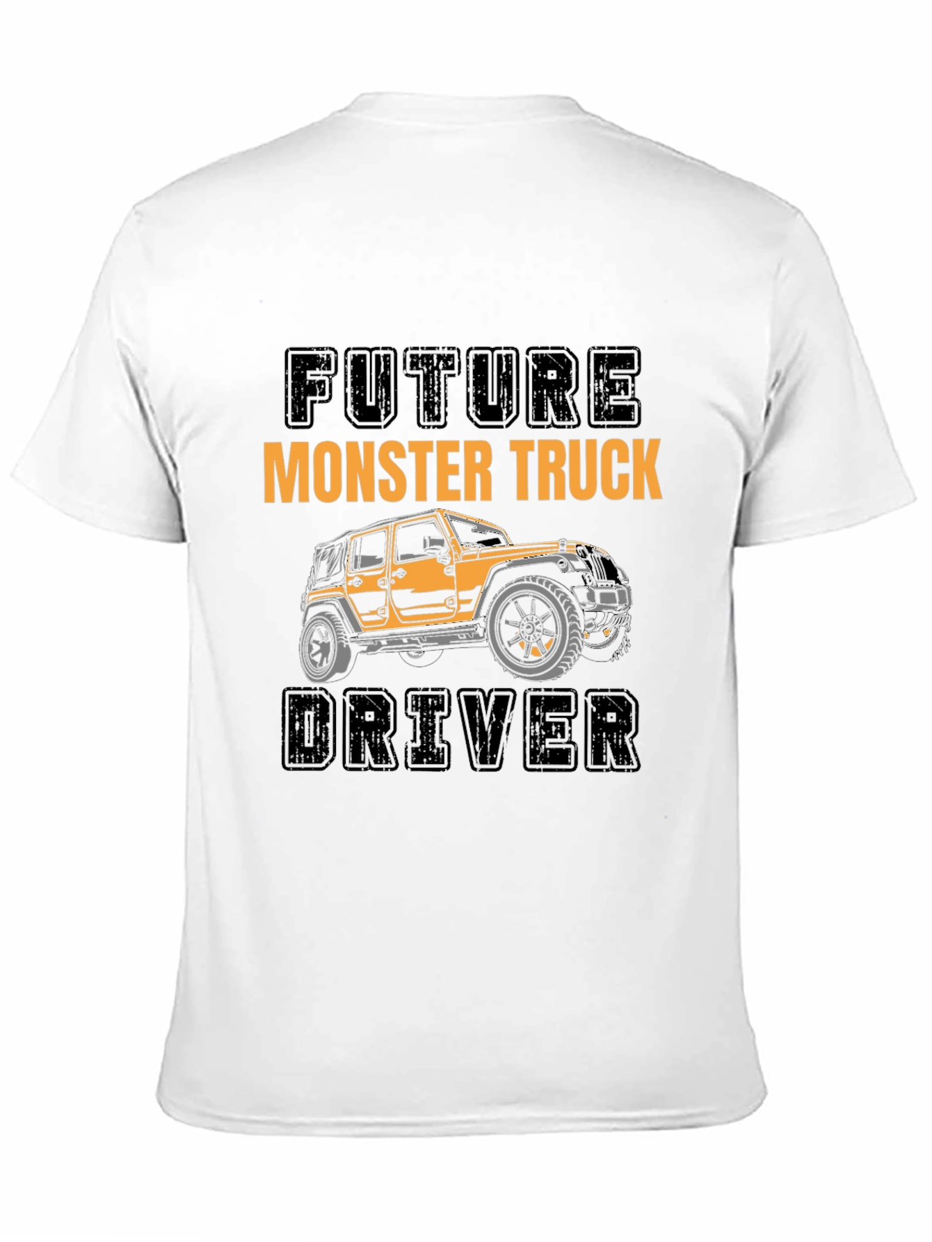 Black Future Monster Truck Driver Black T-Shirt view 11