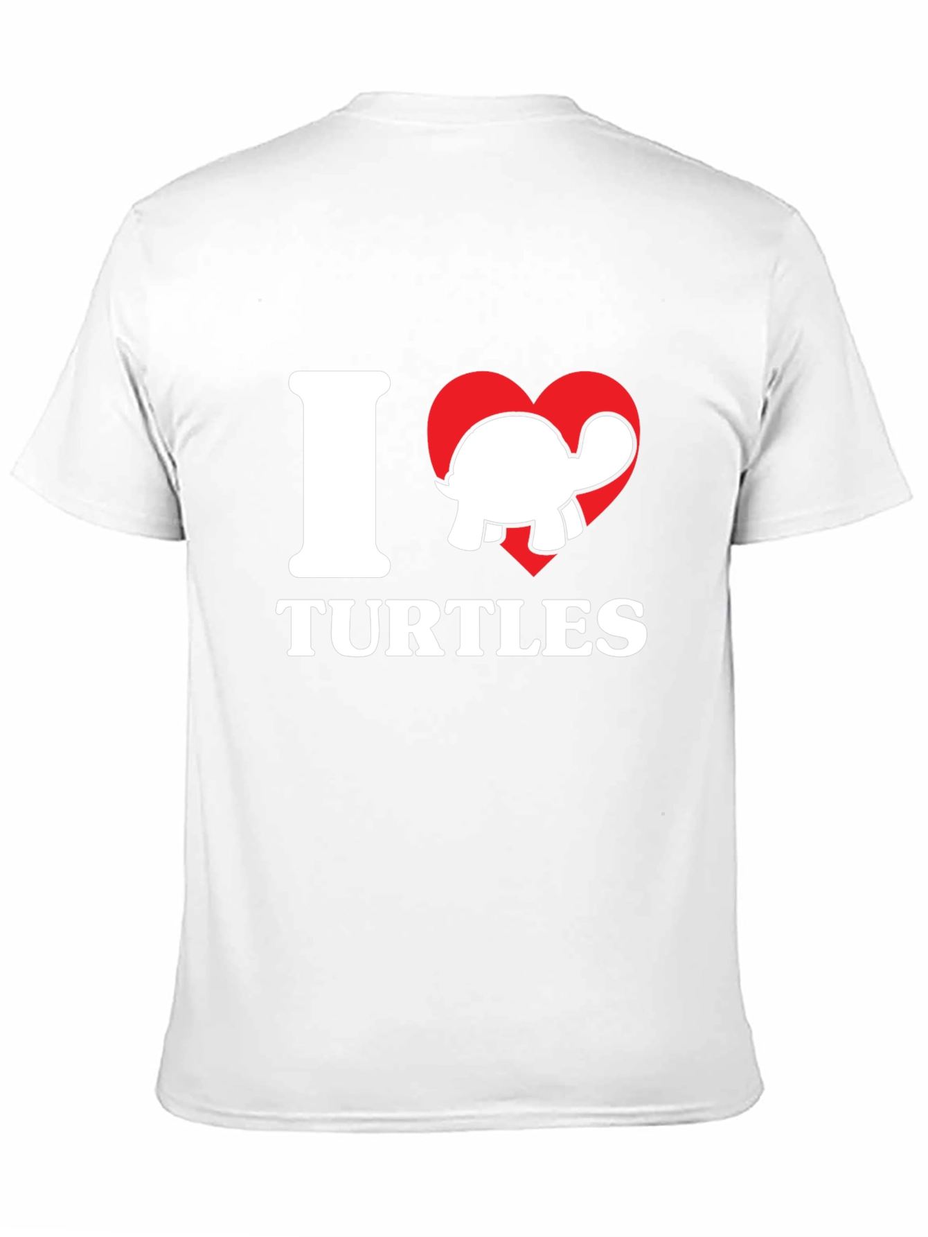 Black I Heart Turtles Graphic T-Shirt - Soft Cotton Tee view 11